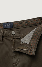 Charisma Relaxed Straight Pants in Cactus Green Twill