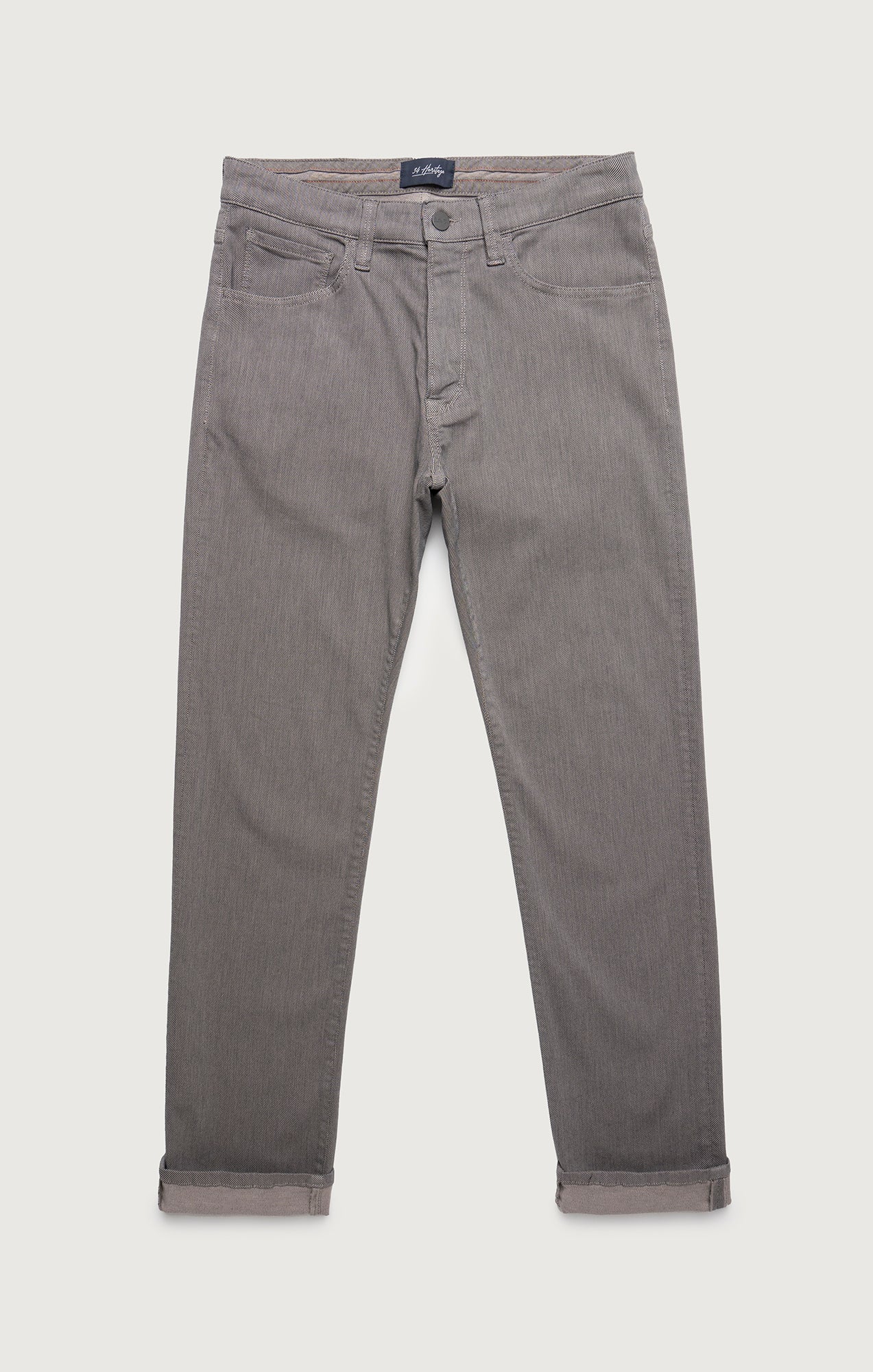Courage Straight Leg Pants in Dove Grey Diagonal