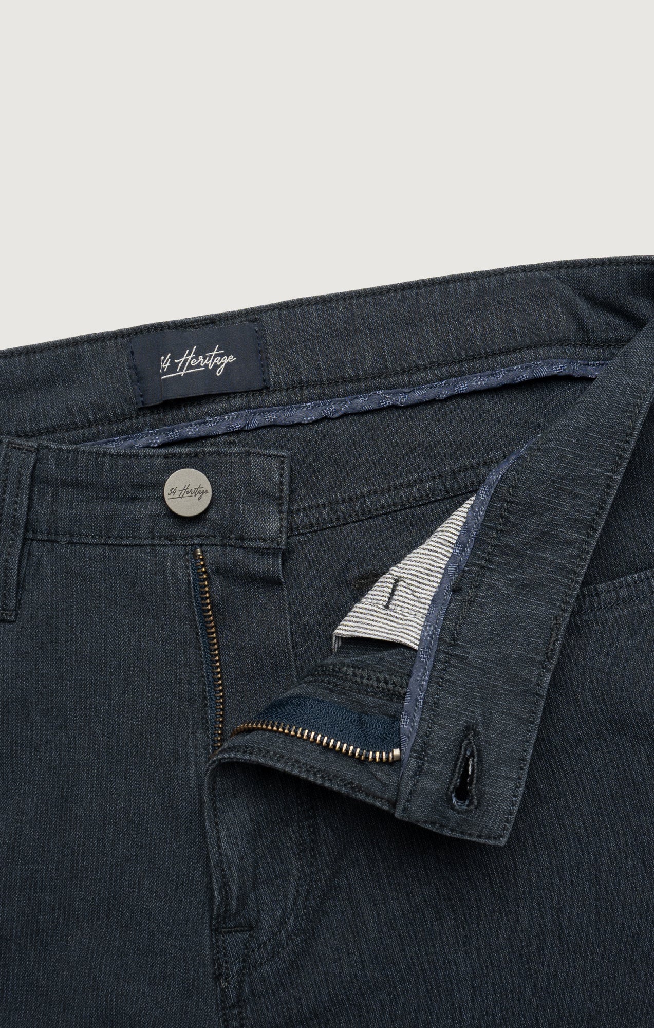 Courage Straight Leg Pants in Navy Herringbone