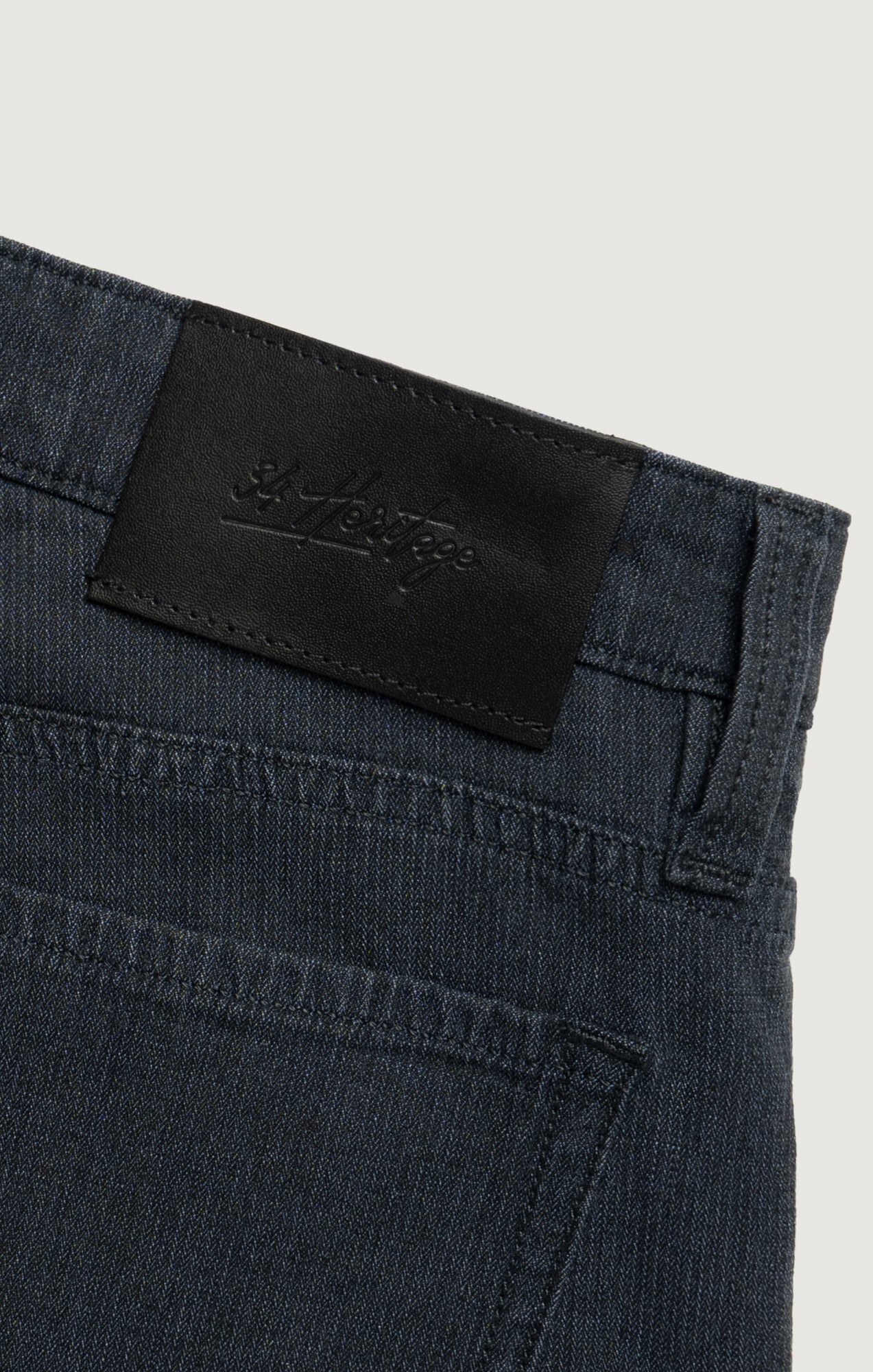 Courage Straight Leg Pants in Navy Herringbone