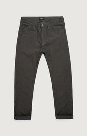 Courage Straight Leg Pants in Grey Herringbone