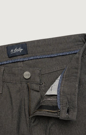 Charisma Relaxed Straight Pants in Grey Herringbone