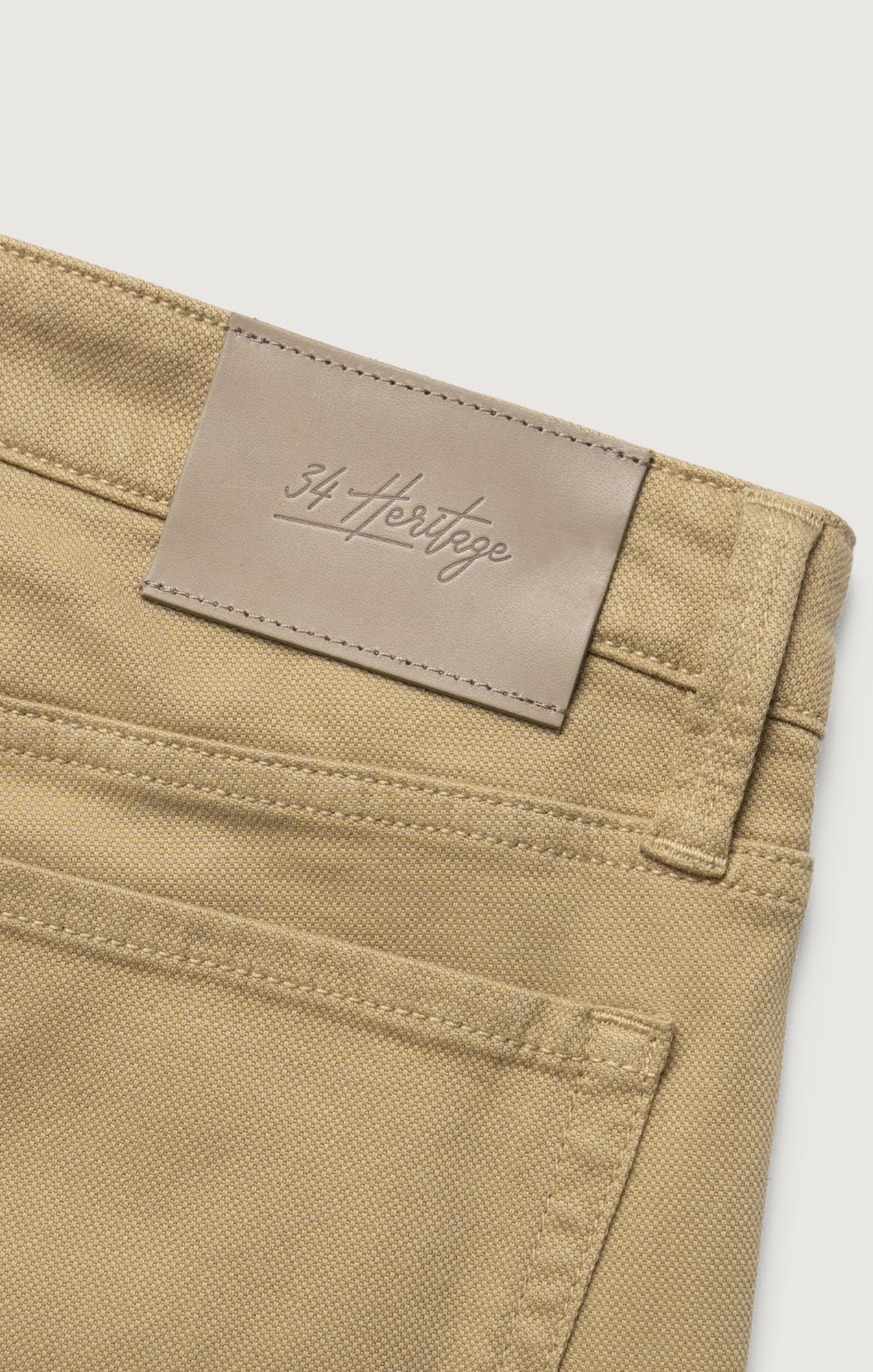 Charisma Relaxed Straight Pants in Beige Honeycomb