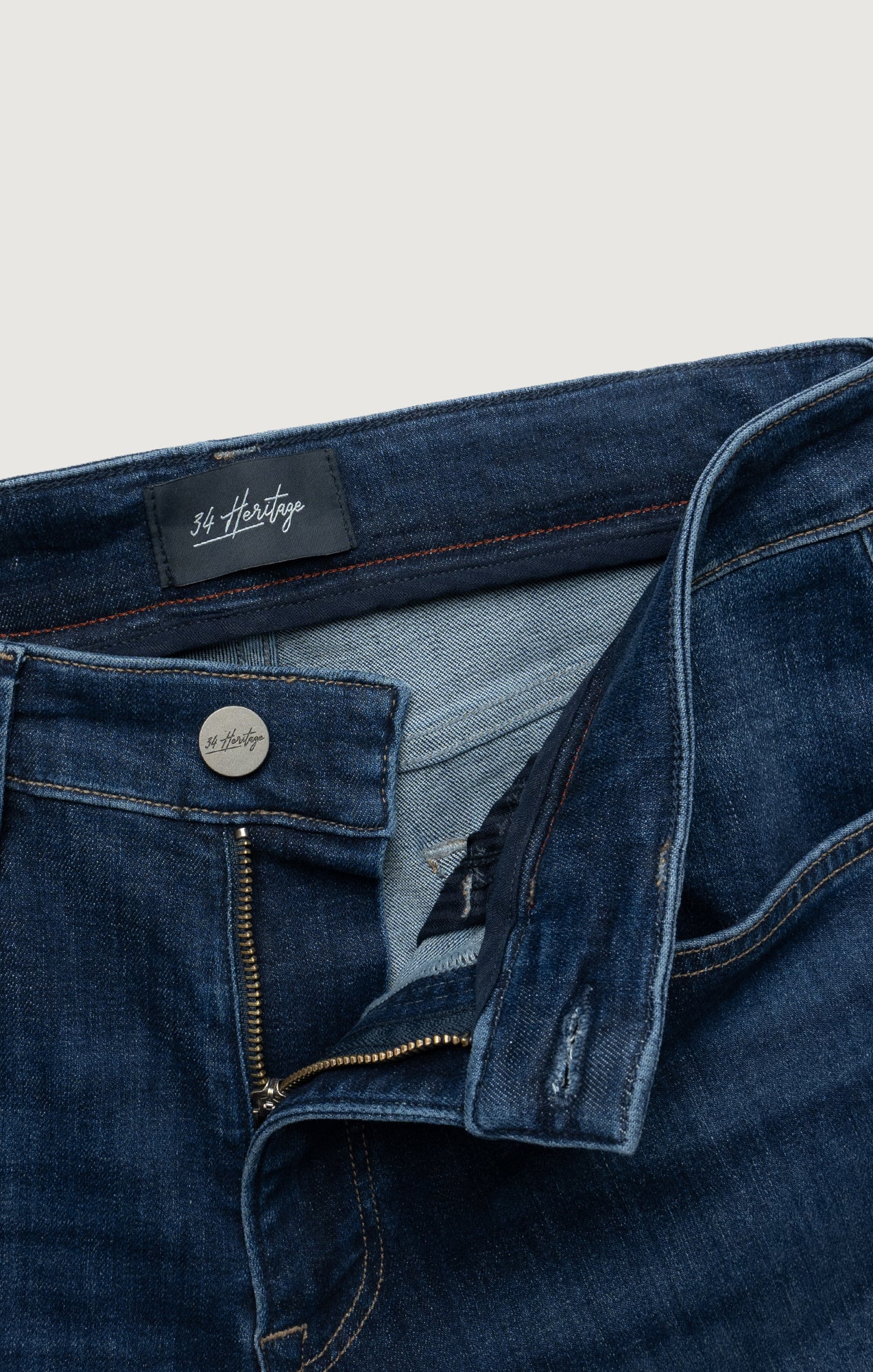 Courage Straight Leg Jeans in Indigo Brushed Organic Ultra