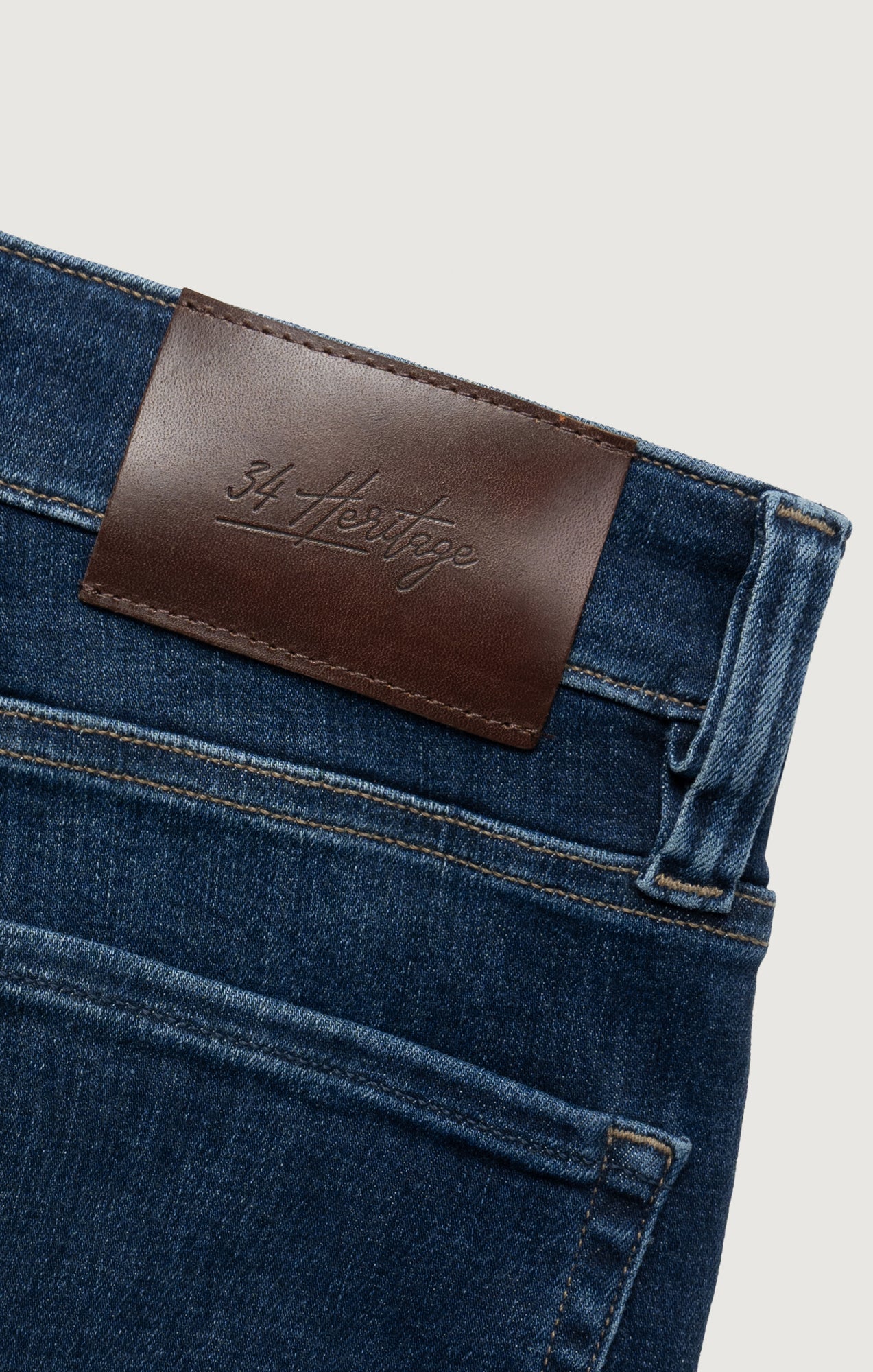 Courage Straight Leg Jeans in Indigo Brushed Organic Ultra