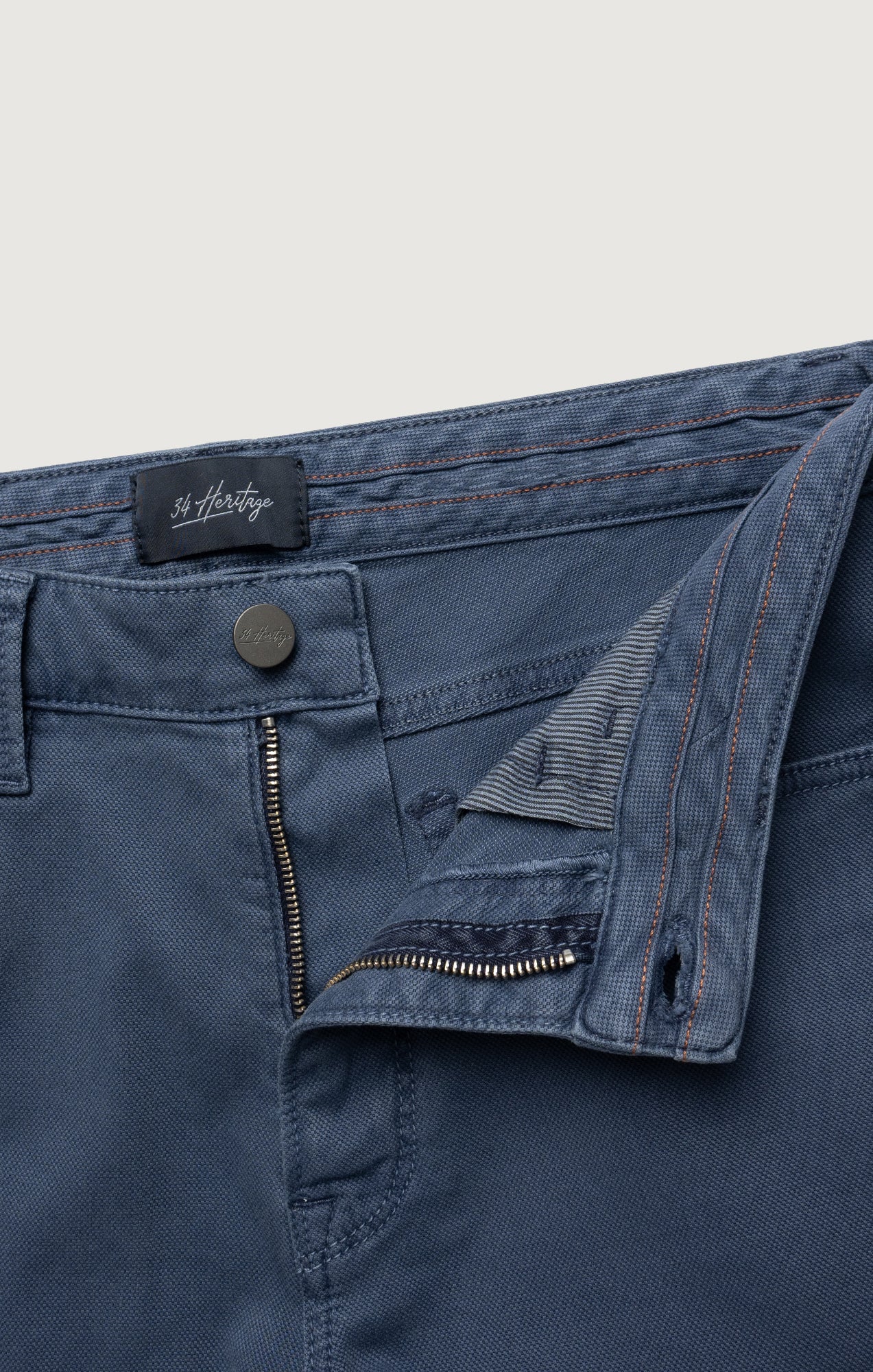 Charisma Relaxed Straight Pants in Blue Honeycomb