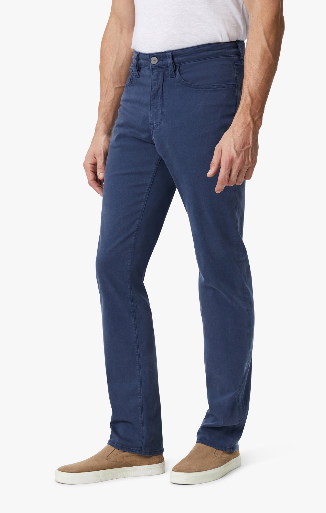 JohnBlairFlex Relaxed-Fit Back-Elastic Twill and Denim Pants | Blair