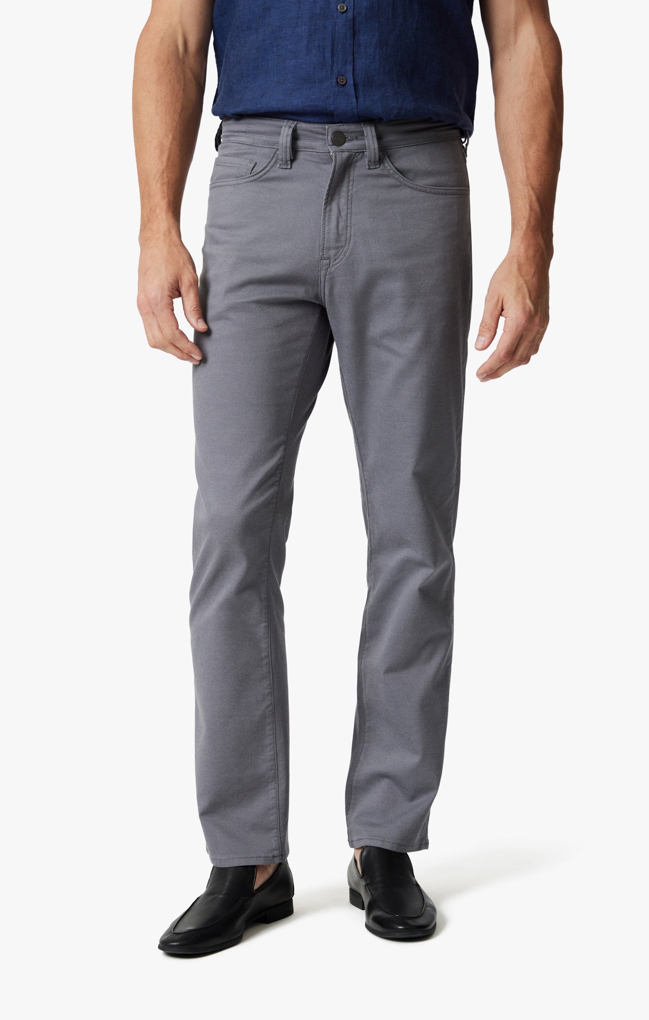 34 Heritage Men's Charisma Relaxed Straight Leg Pants In Stormy Coolmax