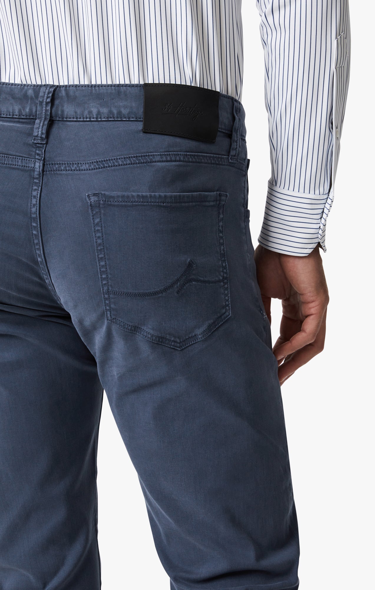 34 Heritage Men's Courage Straight Leg Pants In Dark Denim Twill