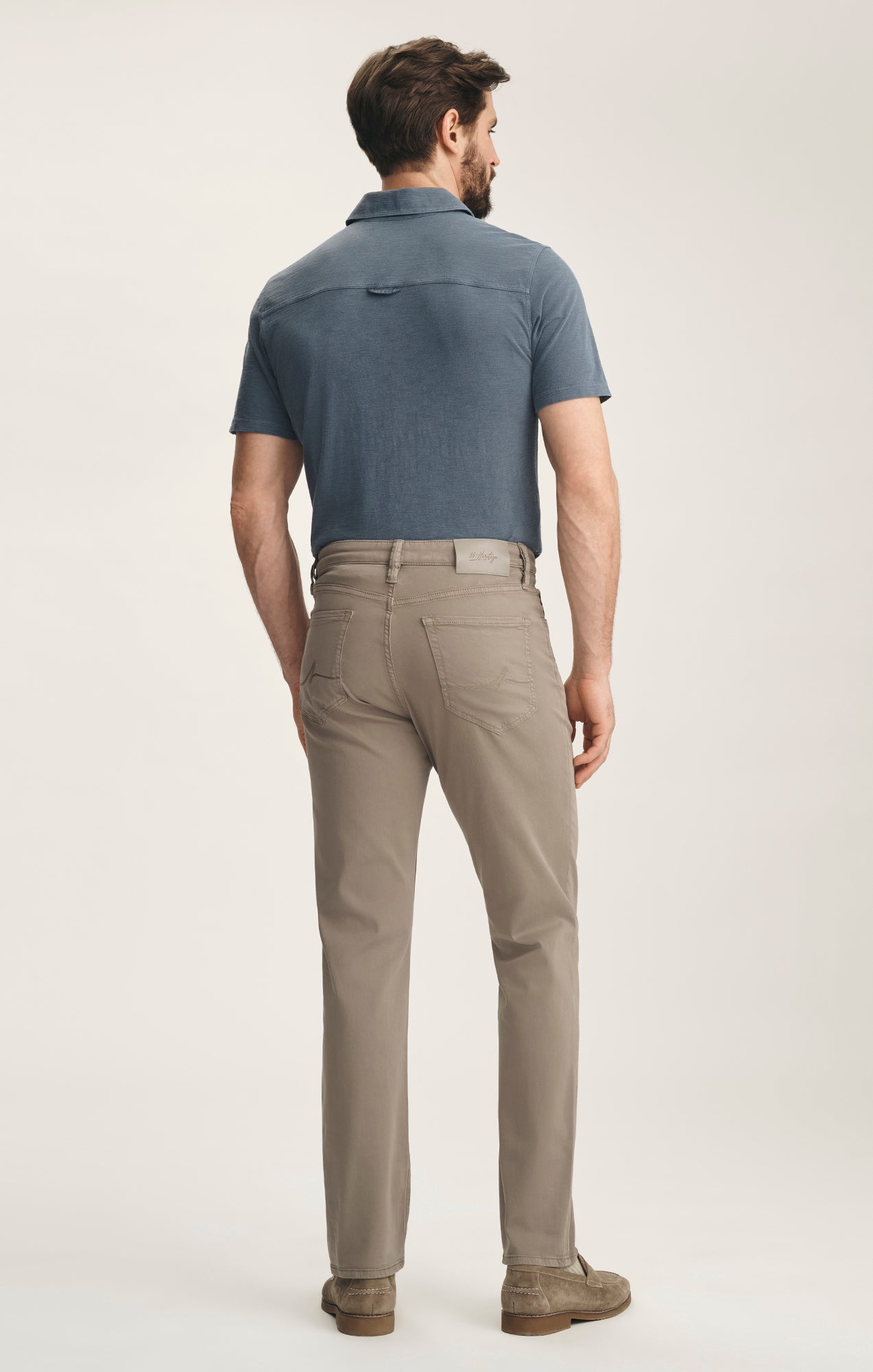 Charisma Relaxed Straight Pants In Driftwood Twill