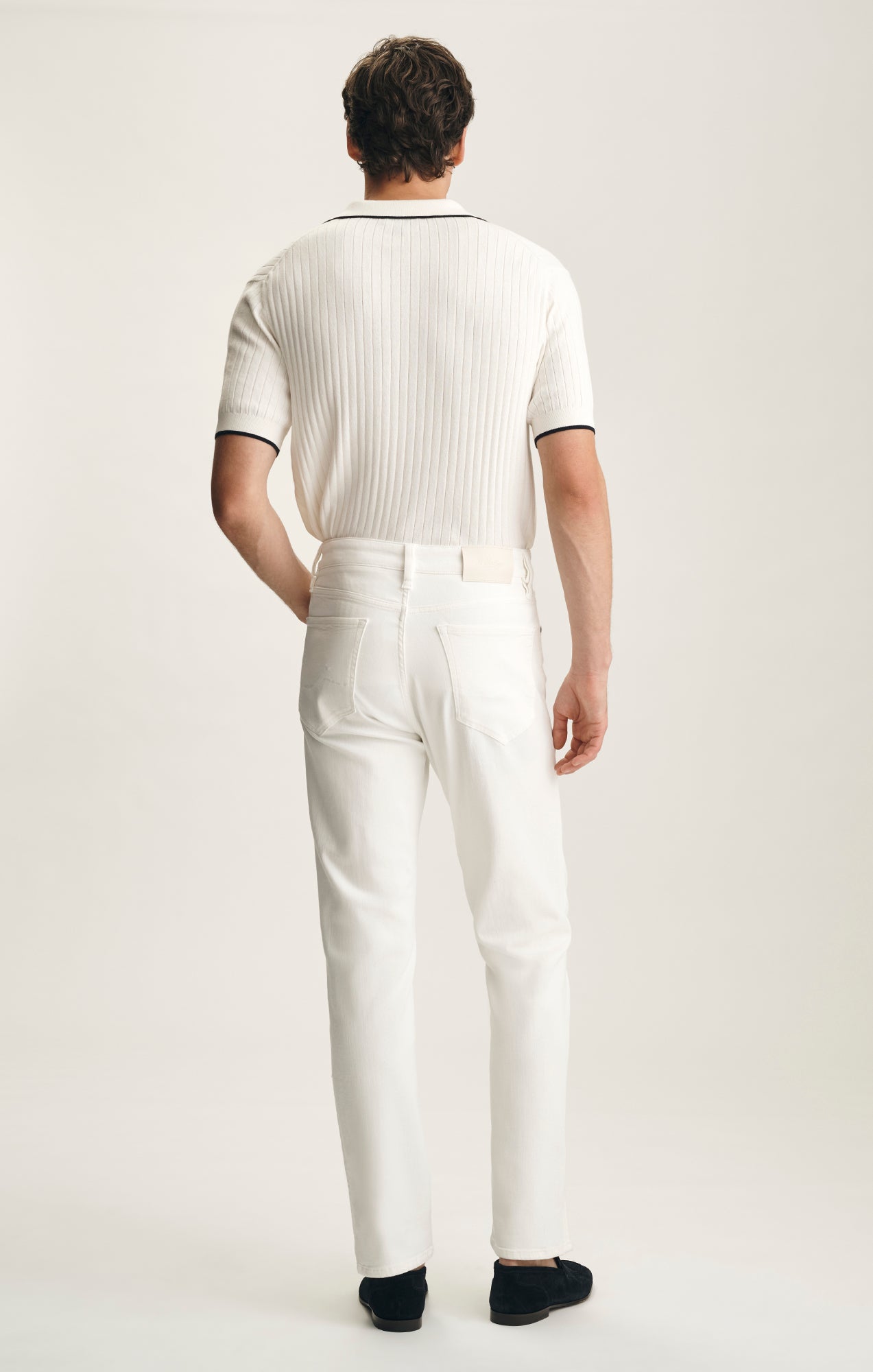 Charisma Relaxed Straight Pants In White Urban
