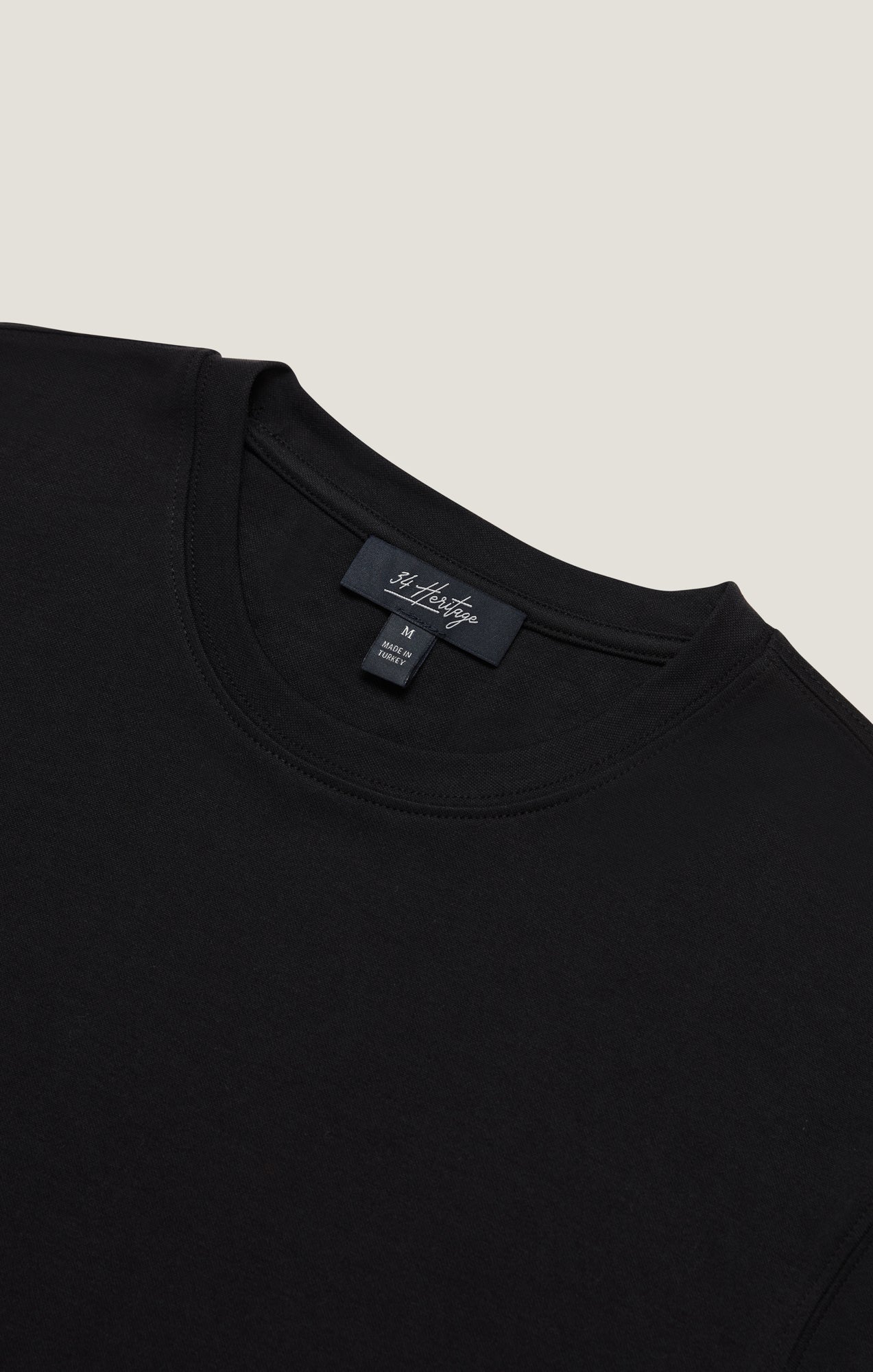 Pique T-Shirt in Black