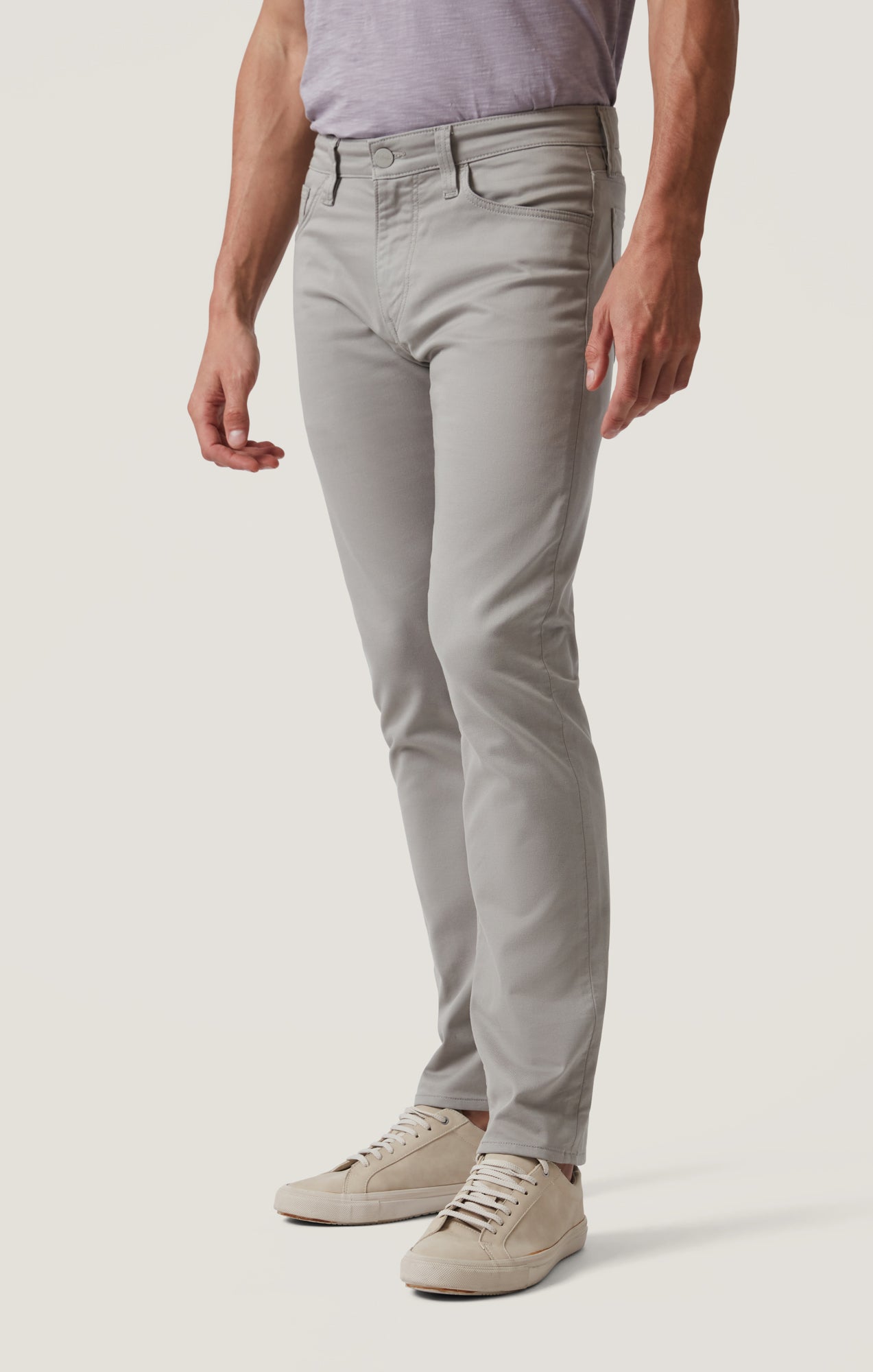 Charisma Relaxed Straight Pants in Platinum Coolmax