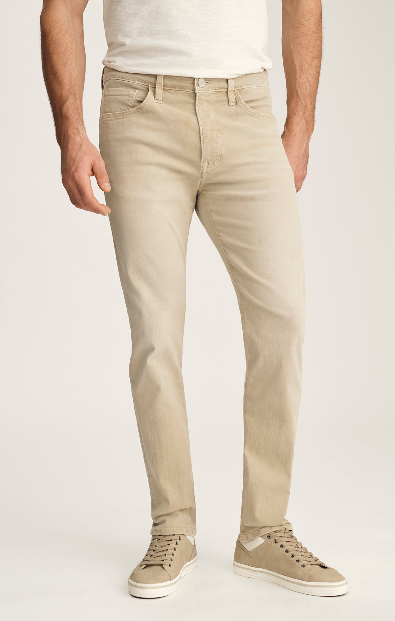 Courage Straight Leg Jeans In Sand Colored Urban