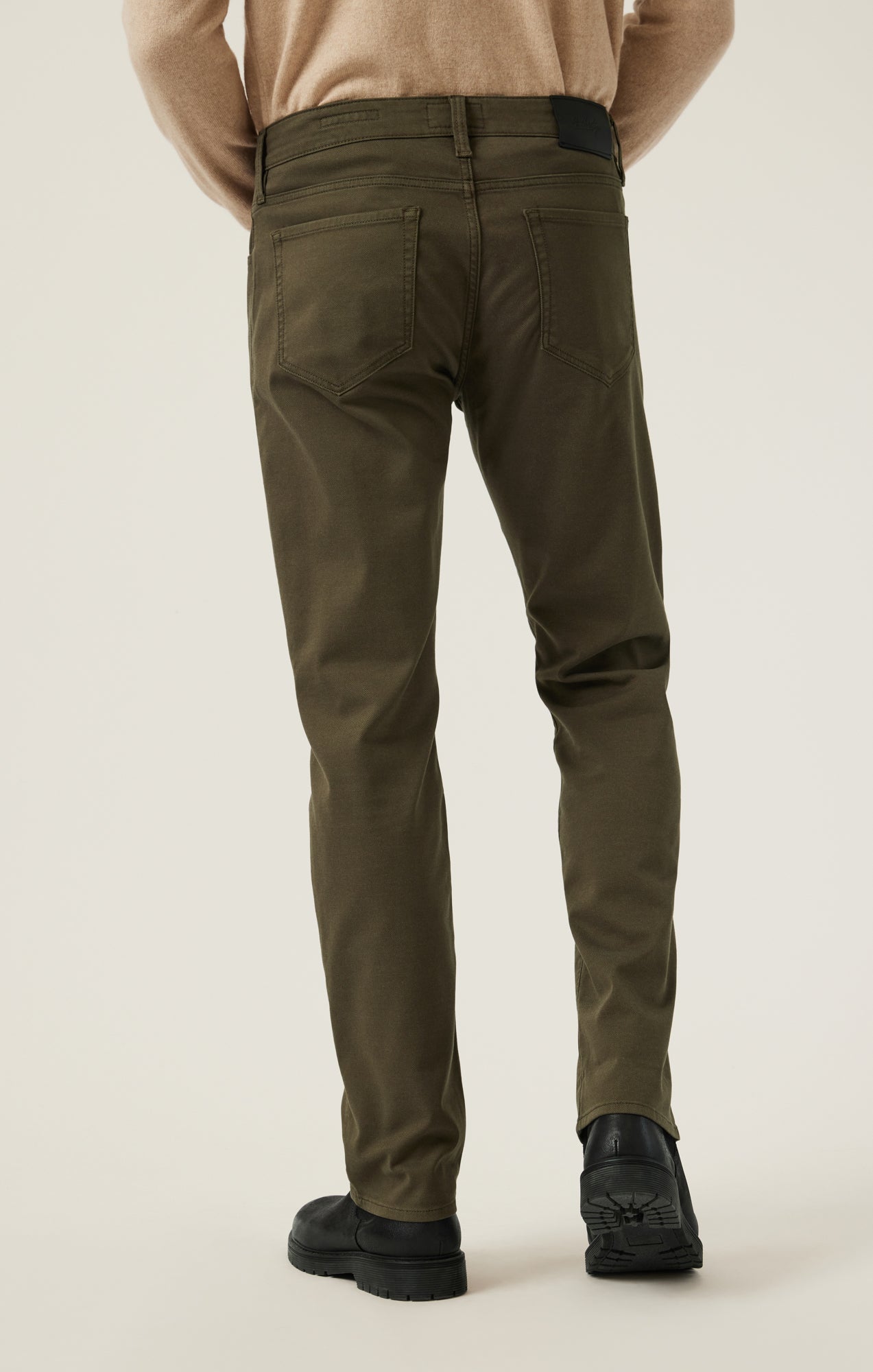 Charisma Relaxed Straight Pants in Dusky Green Coolmax