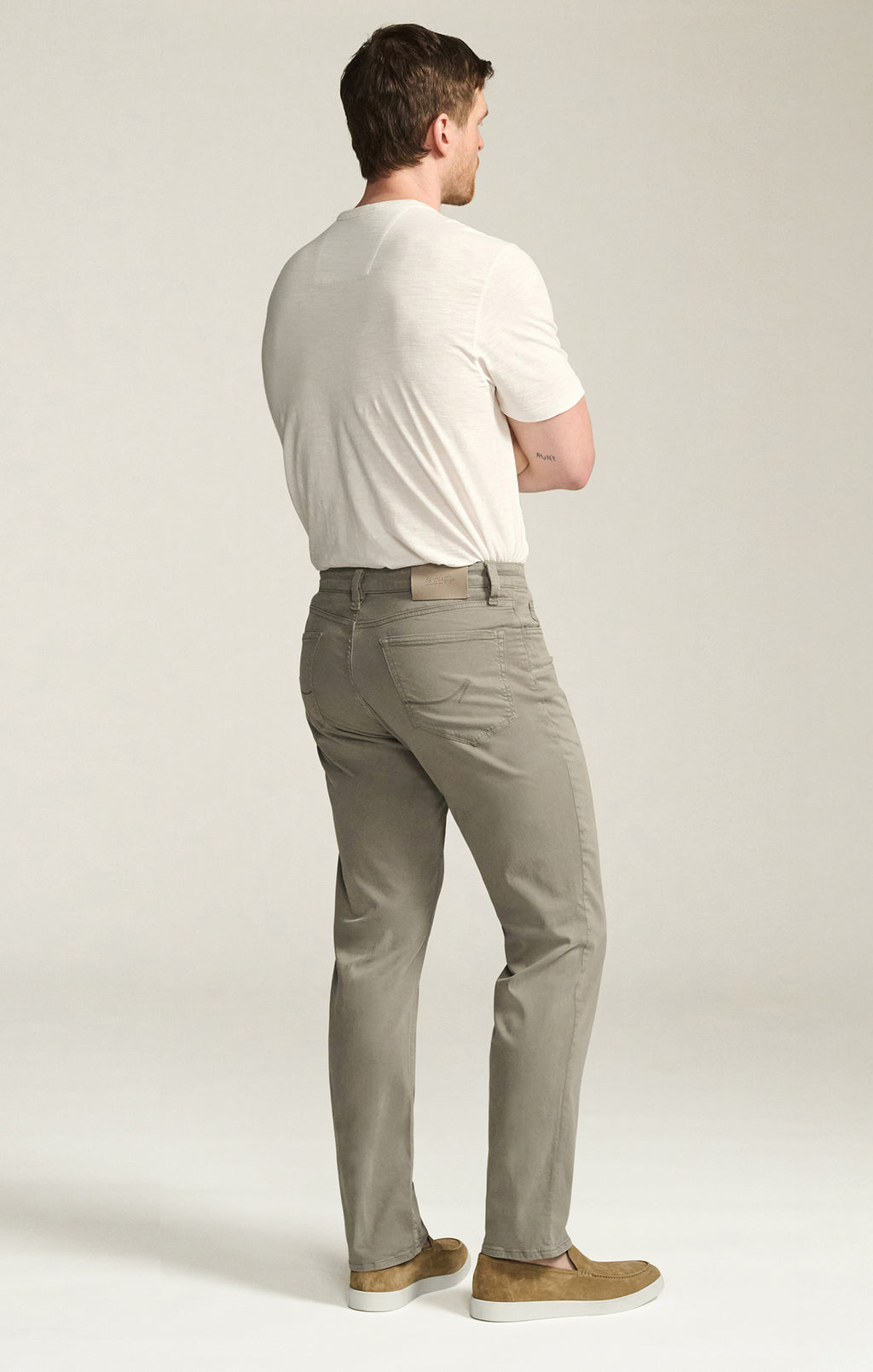 Charisma Relaxed Straight Pants in Storm Twill