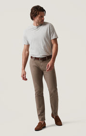 Verona Slim Leg Chino in Toffee High Flyer