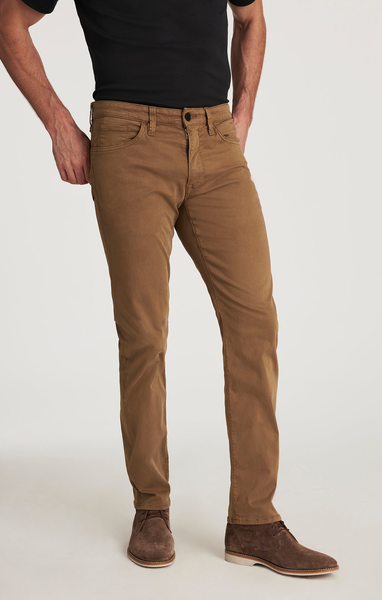 34 Heritage Men's Courage Mid Rise Straight Leg in Tobacco Twill
