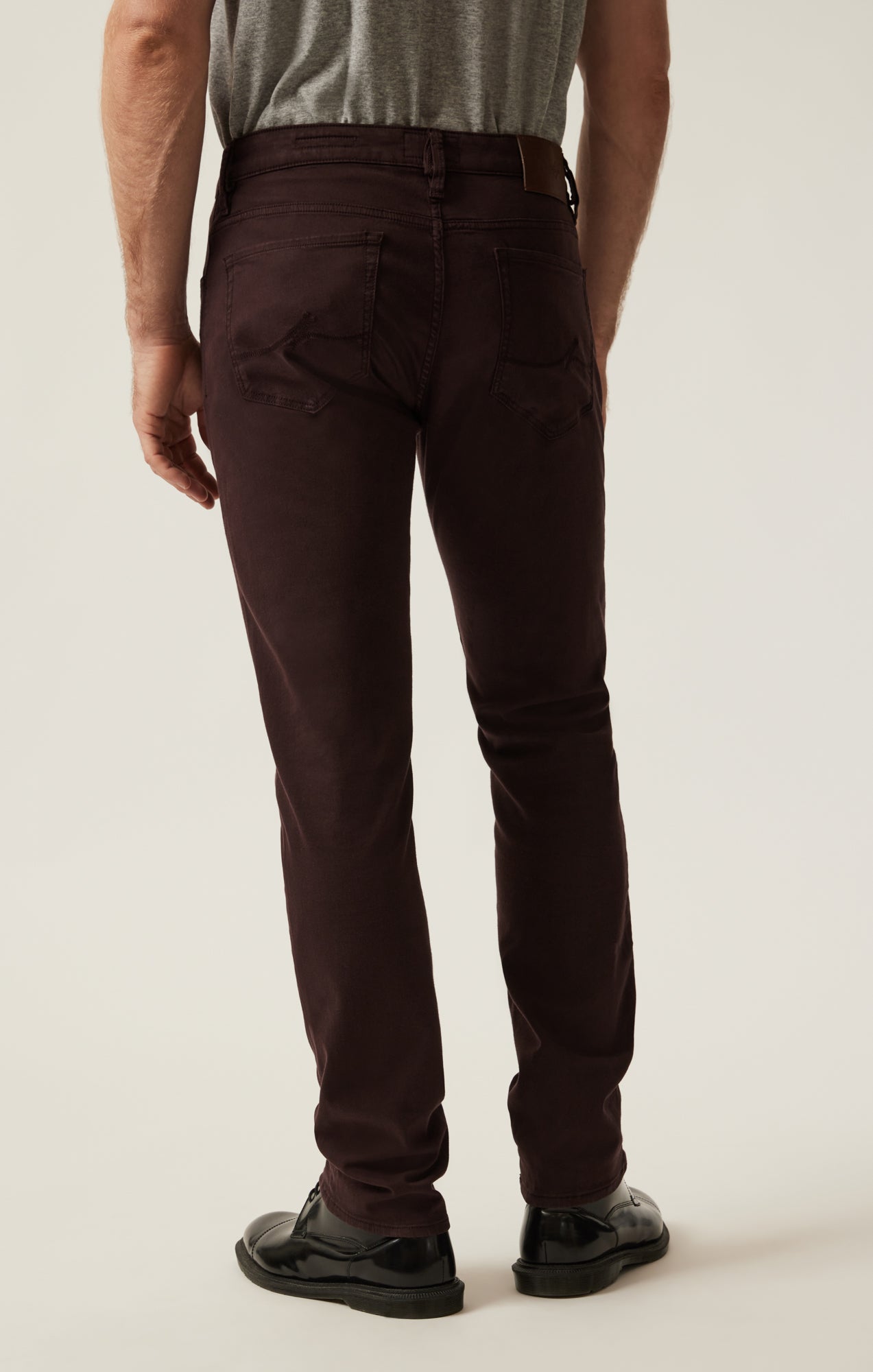 34 Heritage Men's Courage Straight Leg Pants in Burgundy Twill