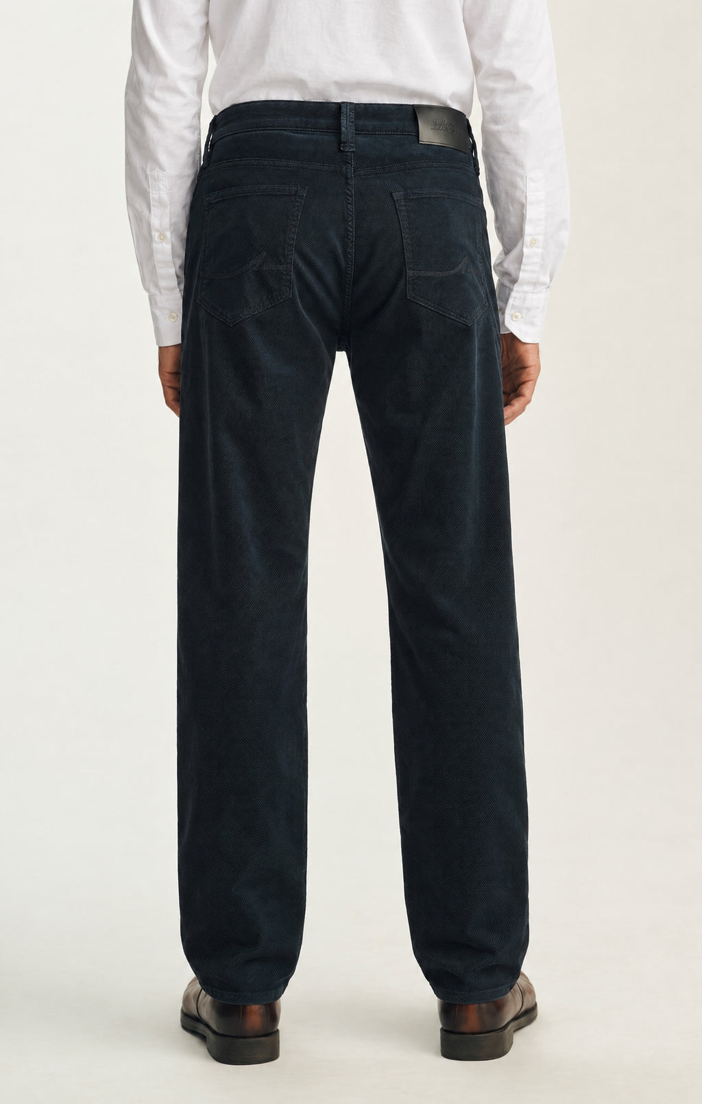 Charisma Relaxed Straight Pants in Midnight Diagonal Luxe