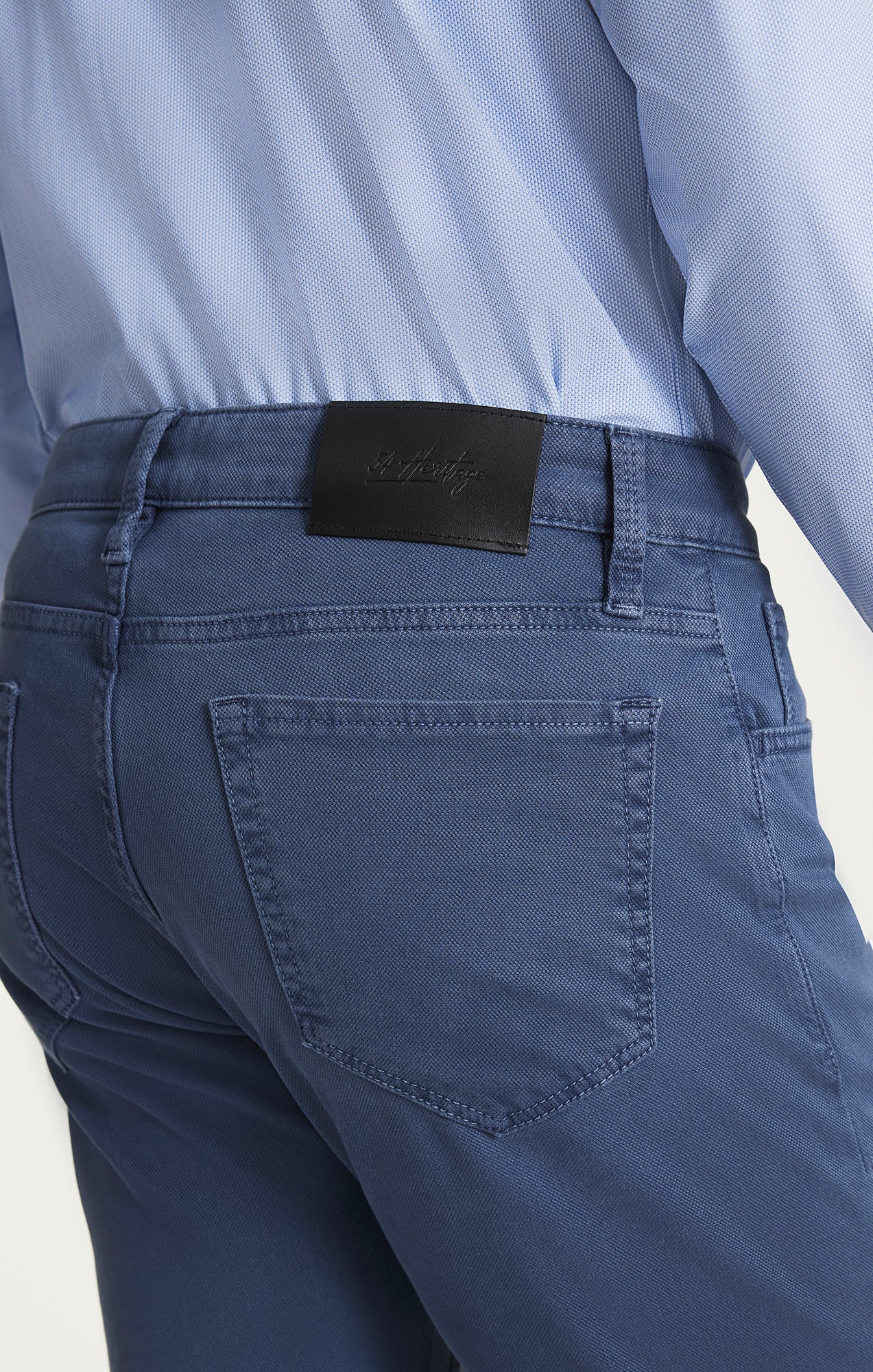 Courage Straight Leg Pants in Blue Honeycomb