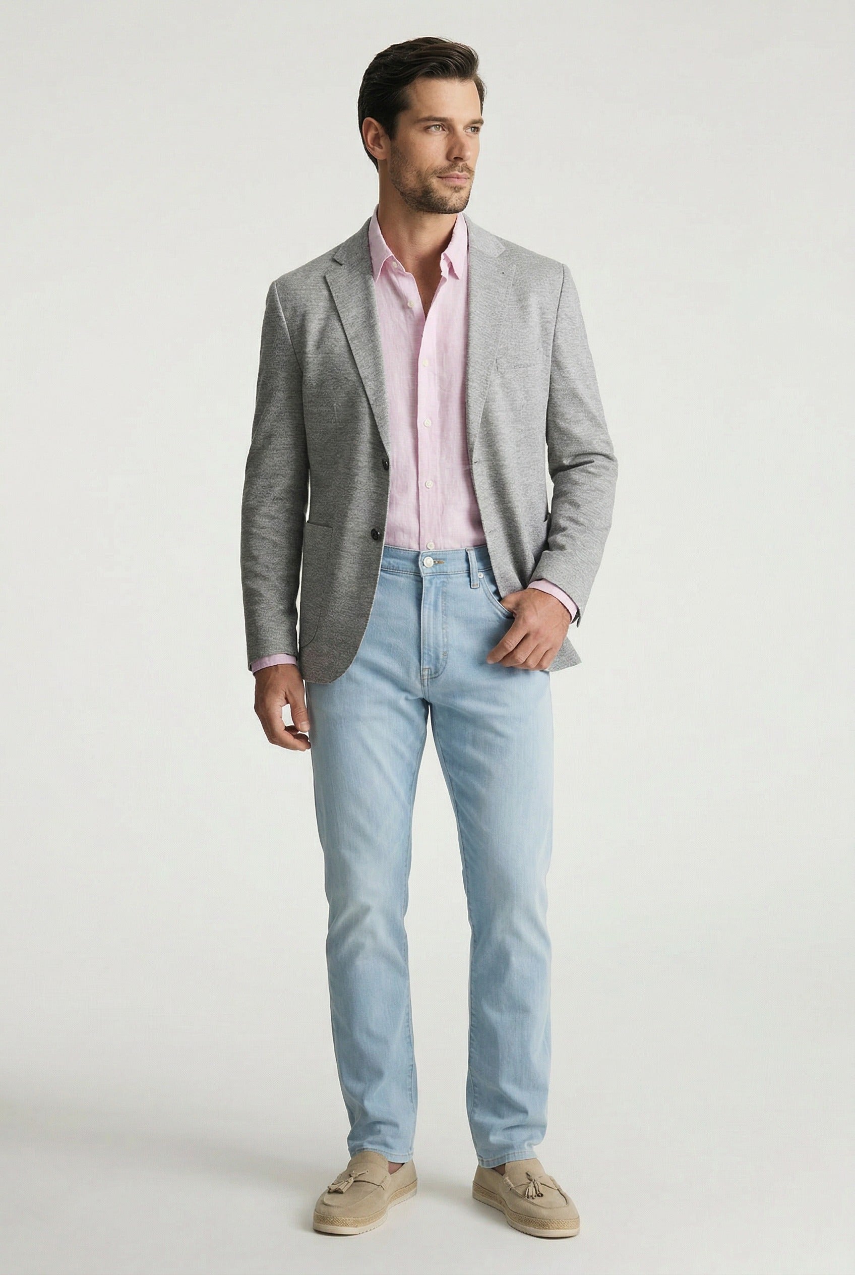 Charisma Relaxed Straight Jeans In Bleach Kona