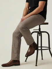 Charisma Relaxed Straight Pants in Taupe Coolmax