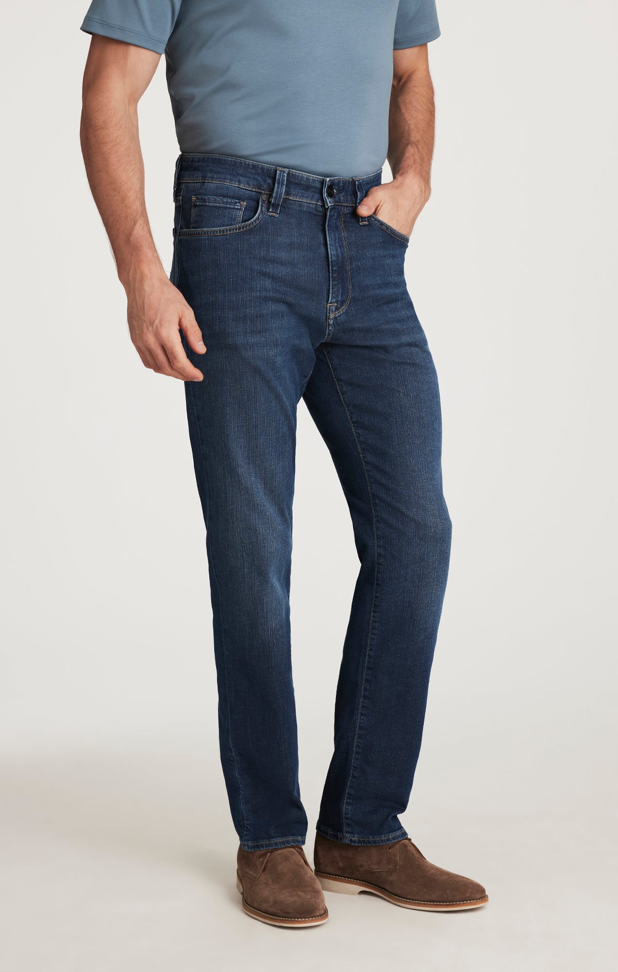 Charisma Relaxed Straight Leg Jeans In Dark Soft