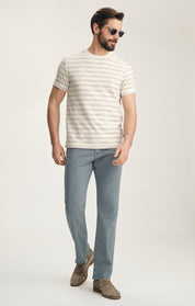 Charisma Relaxed Straight Pants In Flint Stone Twill