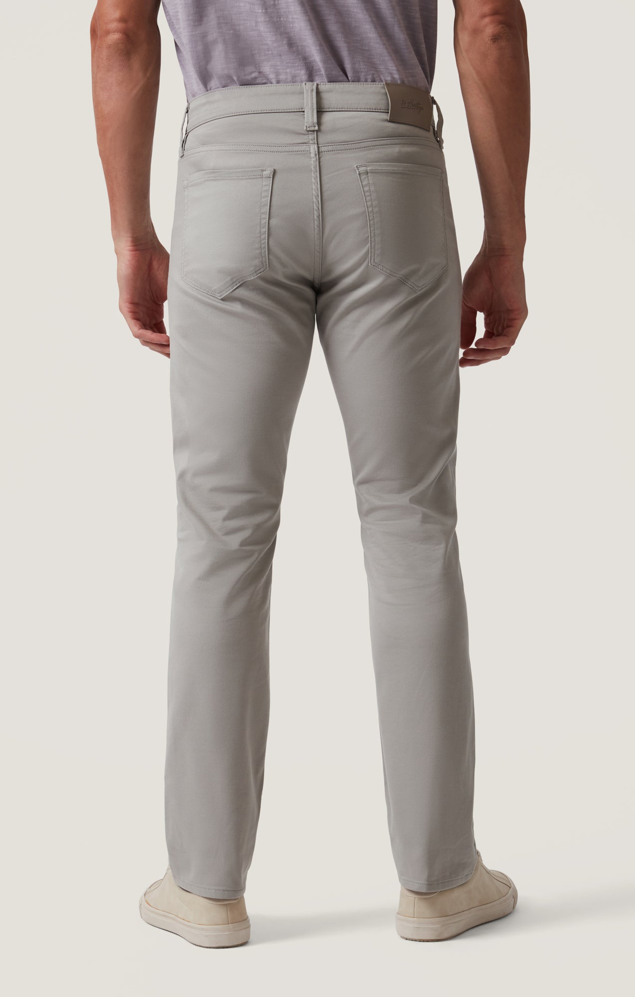 Charisma Relaxed Straight Pants in Platinum Coolmax