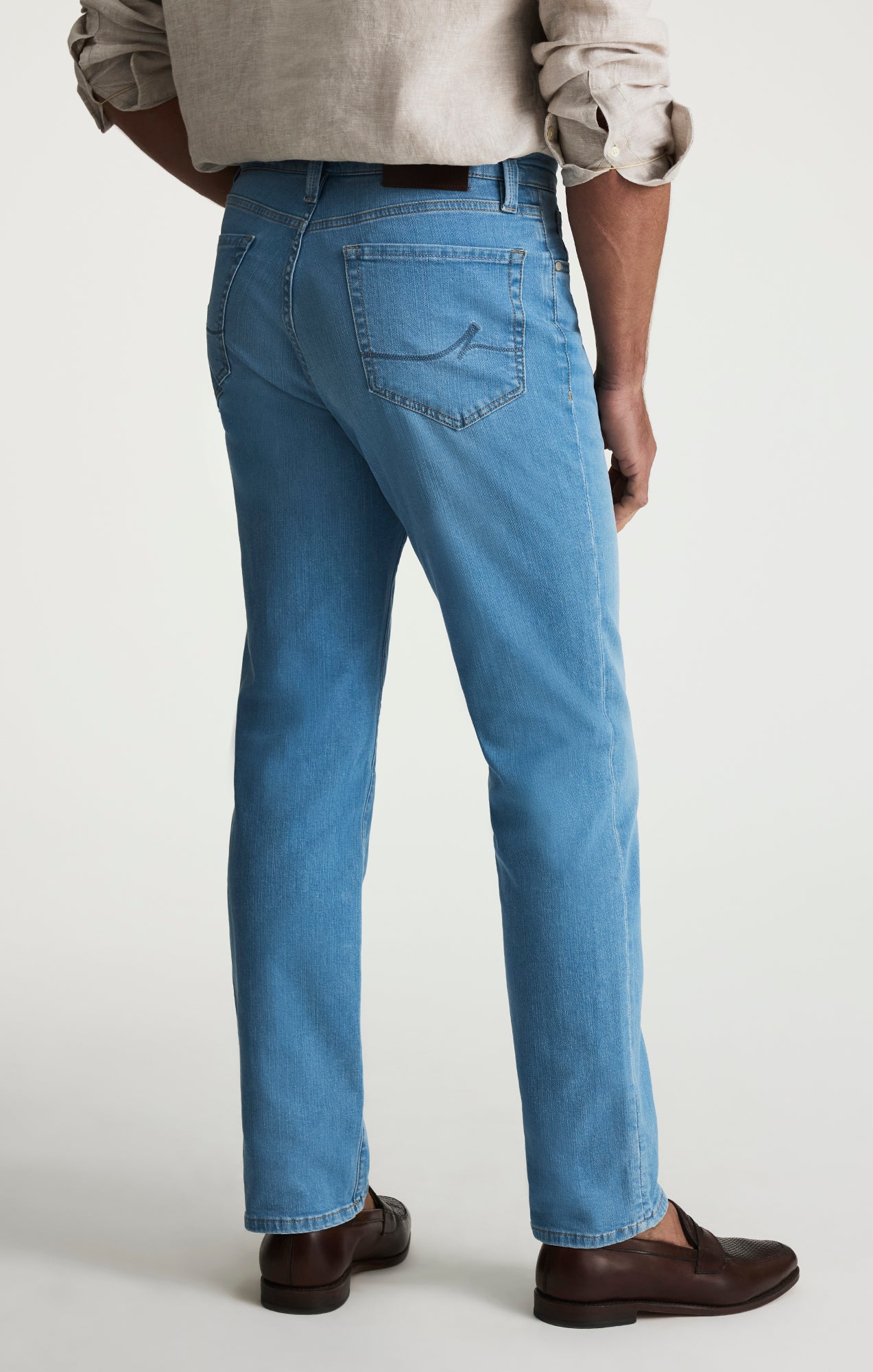 Charisma Relaxed Straight Jeans In Light Brushed Soft