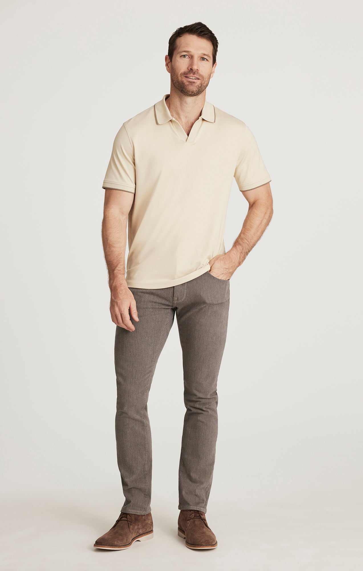 Riviera Polo Shirt in Castle Wall