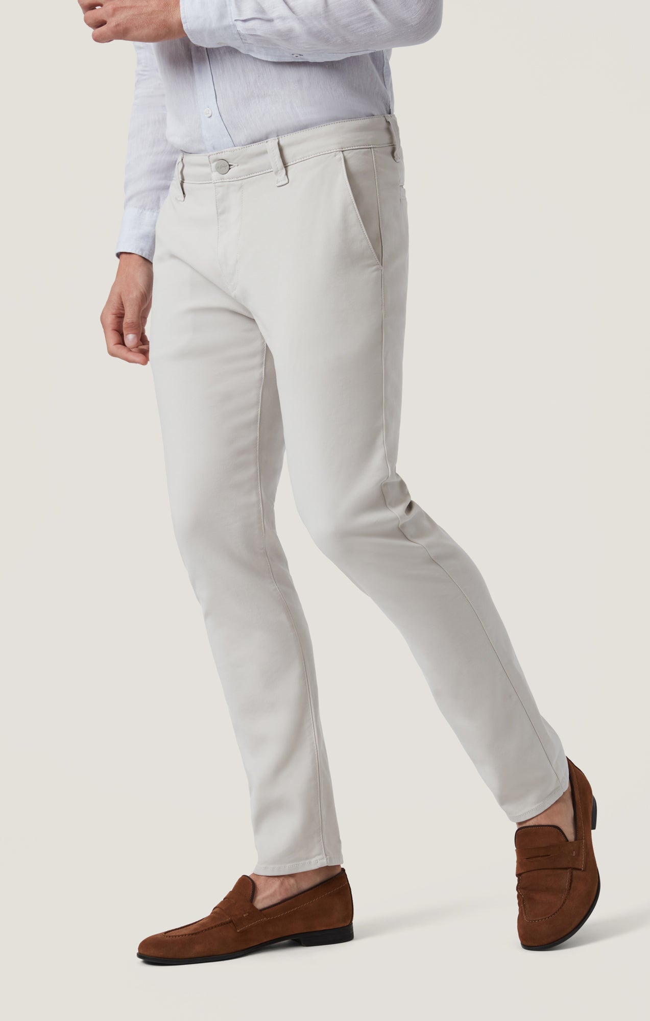 Verona Slim Leg Chino Pants in Cloud High Flyer