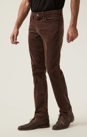 Charisma Relaxed Straight Pants in Brown Cord