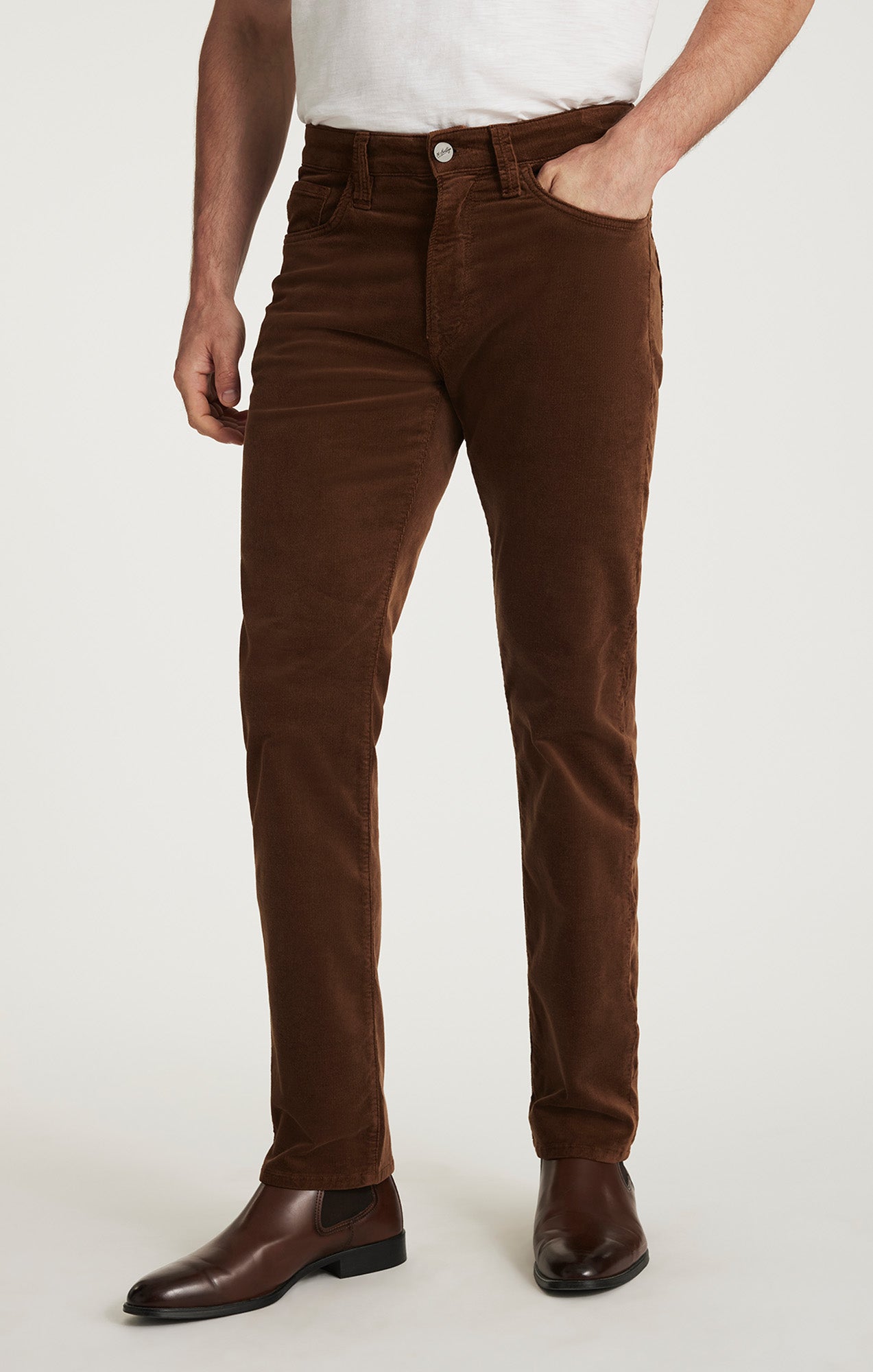 Courage Straight Leg Pants in Bourbon Cord