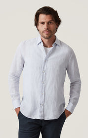 Linen Chambray Shirt in Chalk