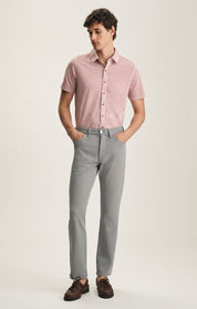 Charisma Relaxed Straight Pants In Pewter Cloud Luxe