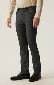 Courage Straight Leg Pants in Charcoal Fancy