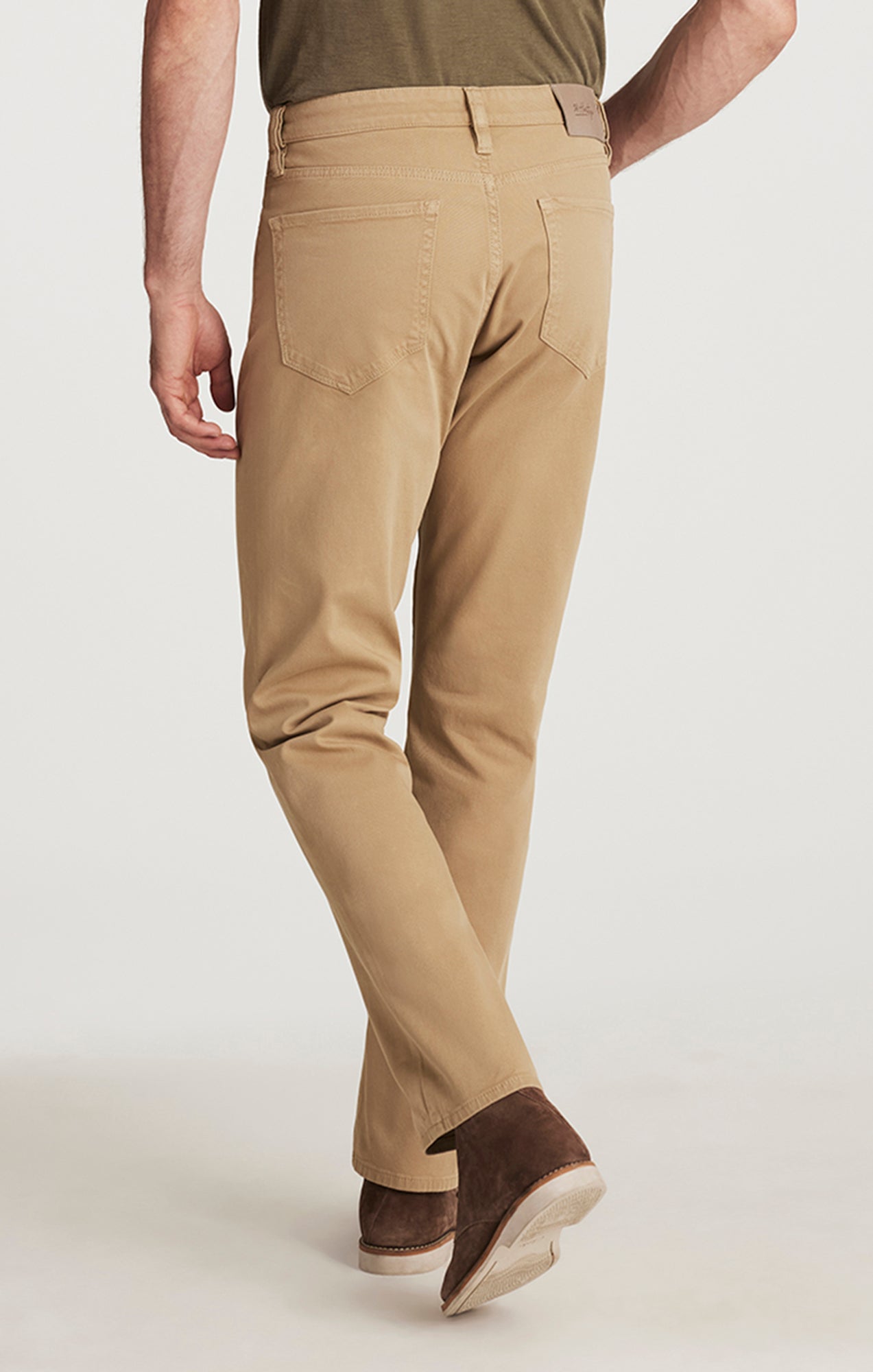 Charisma Relaxed Straight Pants in Beige Honeycomb