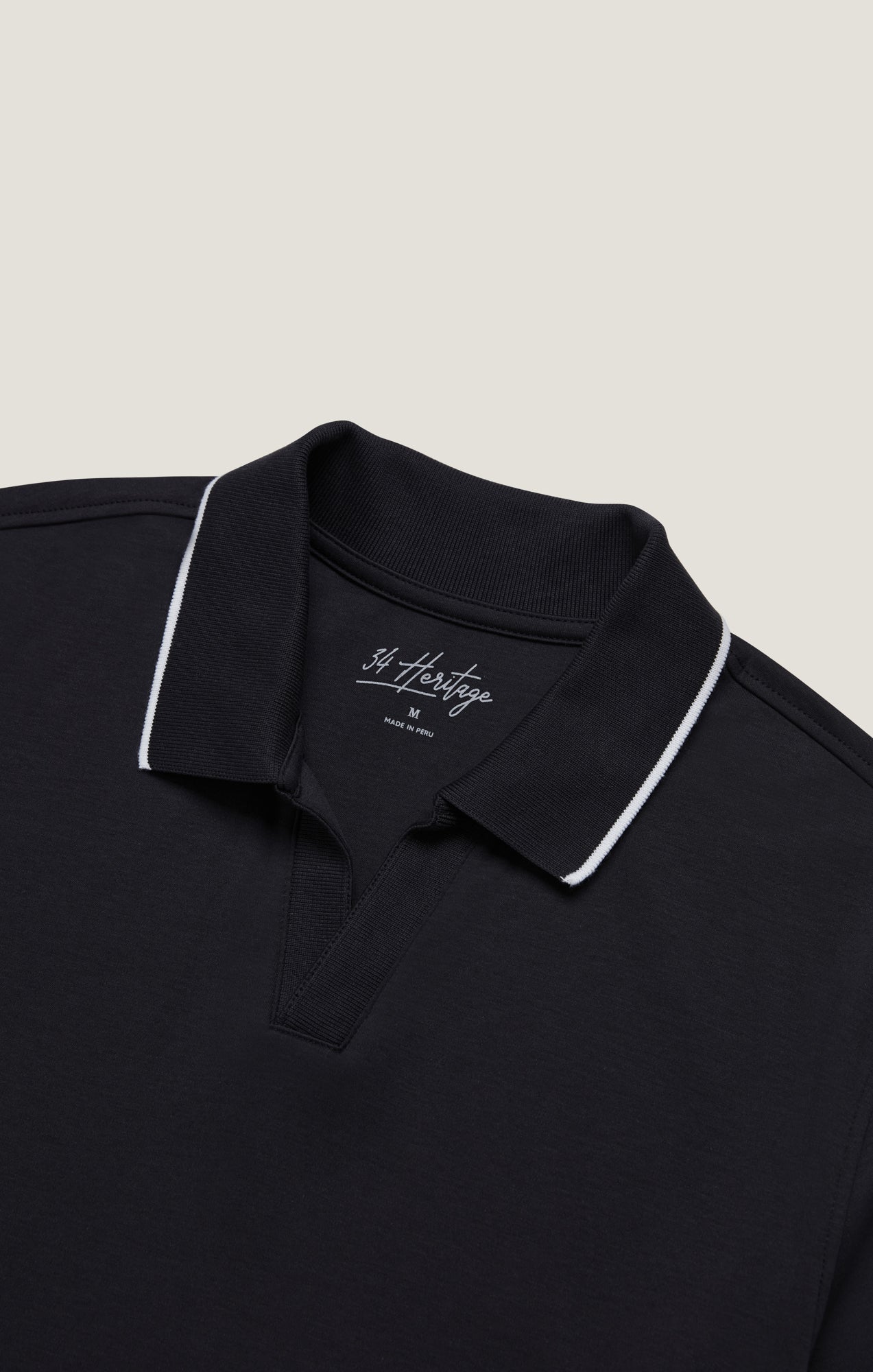 Riviera Polo Shirt in Black