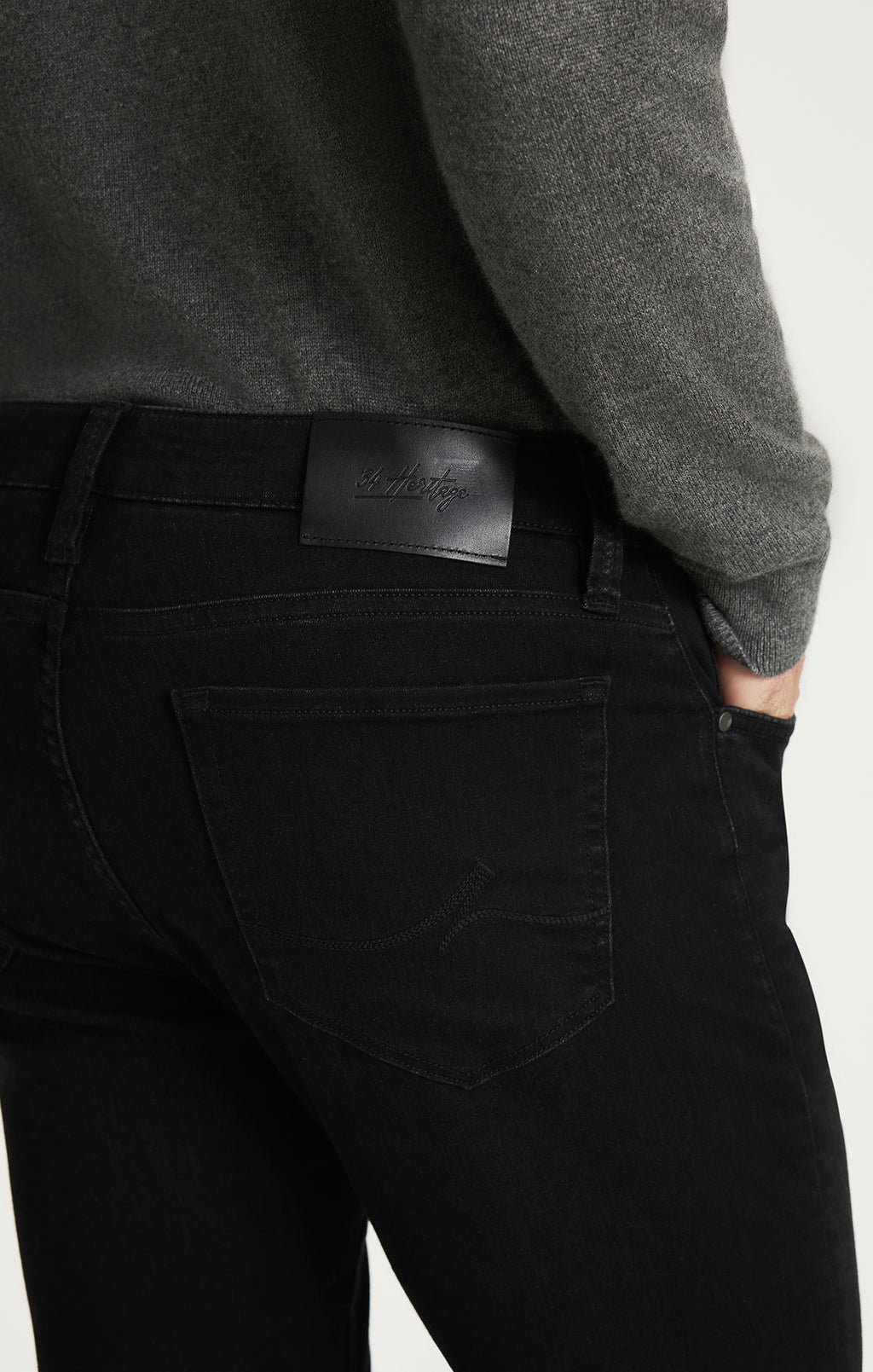 Courage Straight Leg Jeans in Smoke Organic Ultra