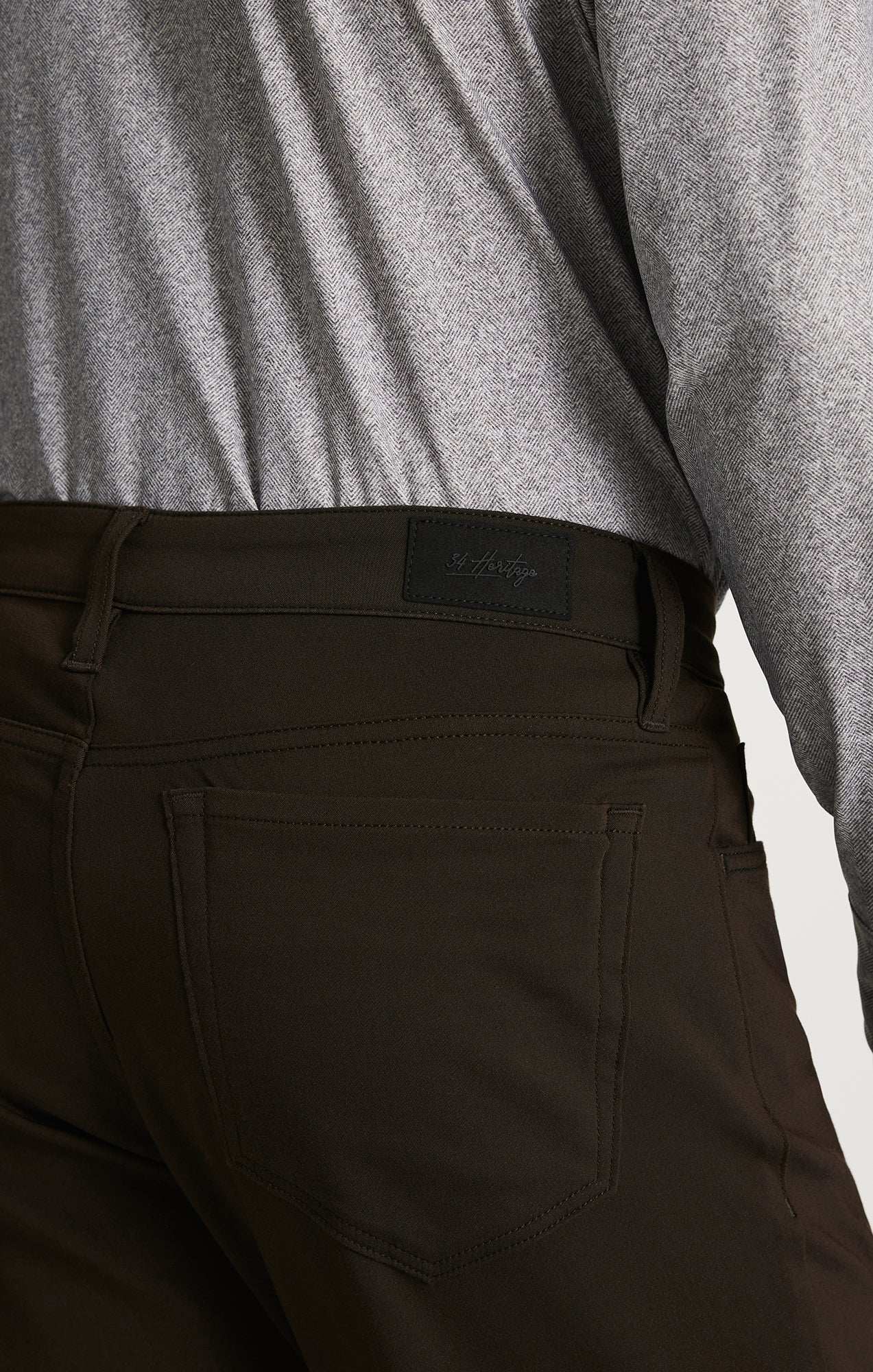 Charisma Relaxed Straight Commuter Pants in Brown