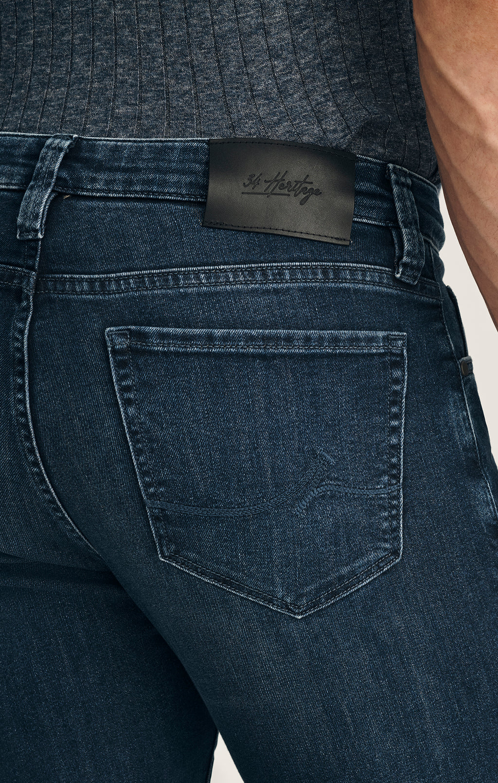 Courage Straight Leg Jeans In Deep Brushed Aerodenim