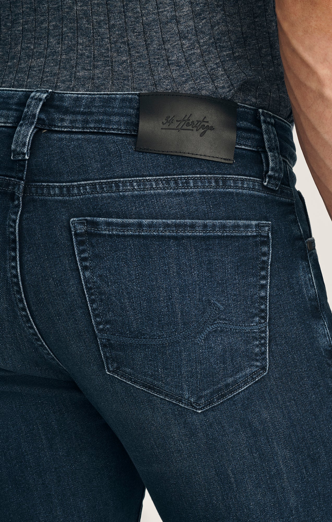 Courage Straight Leg Jeans In Deep Brushed Aerodenim