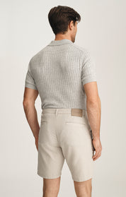 Arizona Slim Shorts In Stone Seersucker