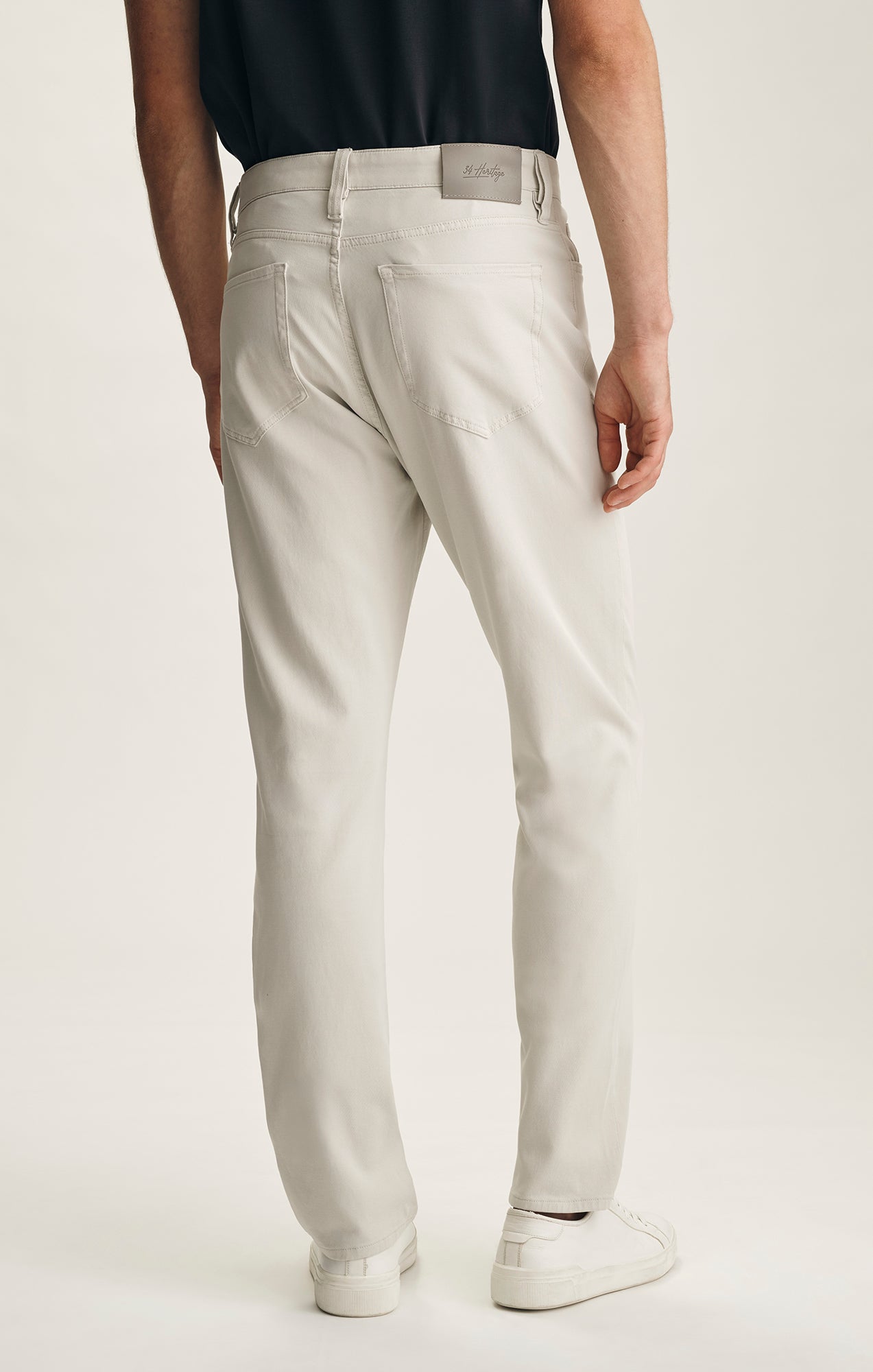Charisma Relaxed Straight Pants In Bone Cloud Luxe