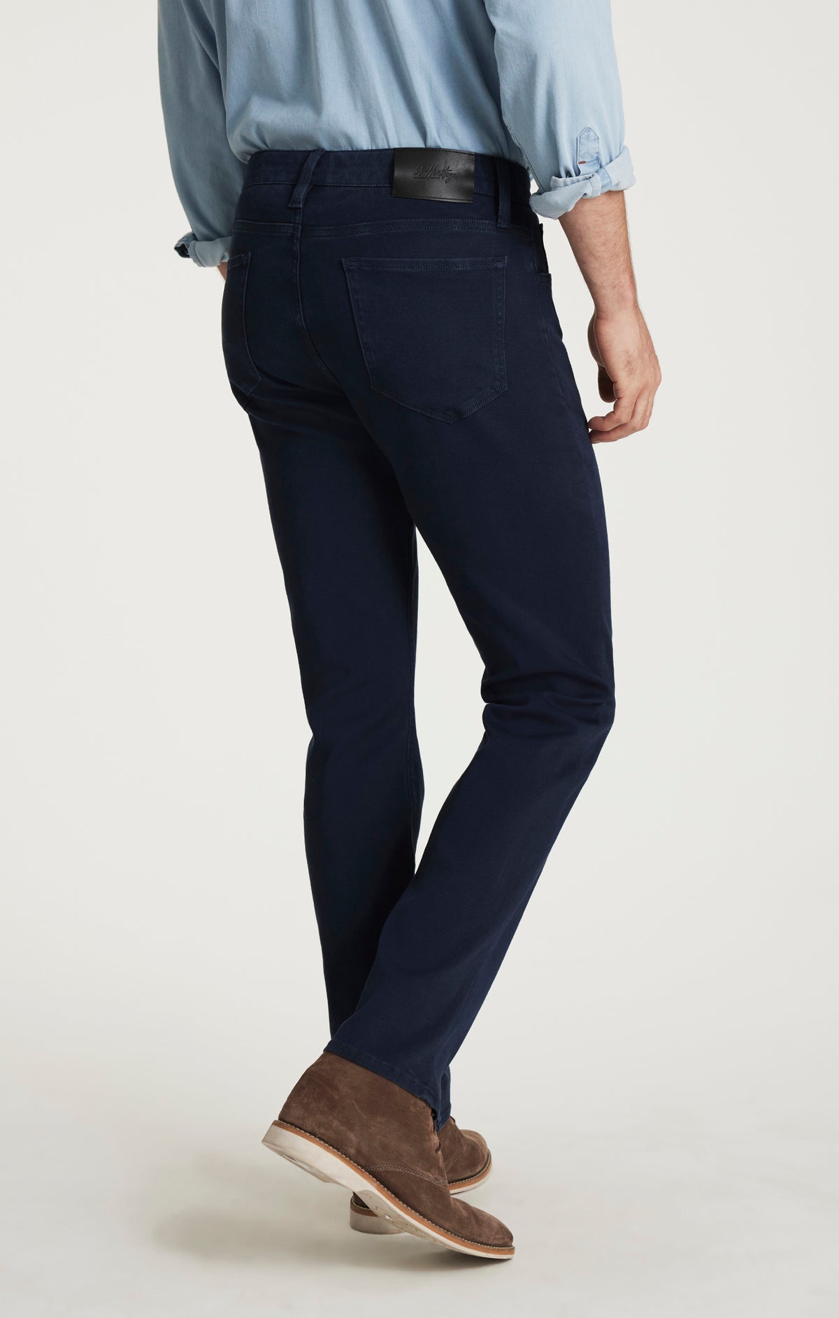 Courage Straight Leg Pants in Dark Navy Cloud Luxe