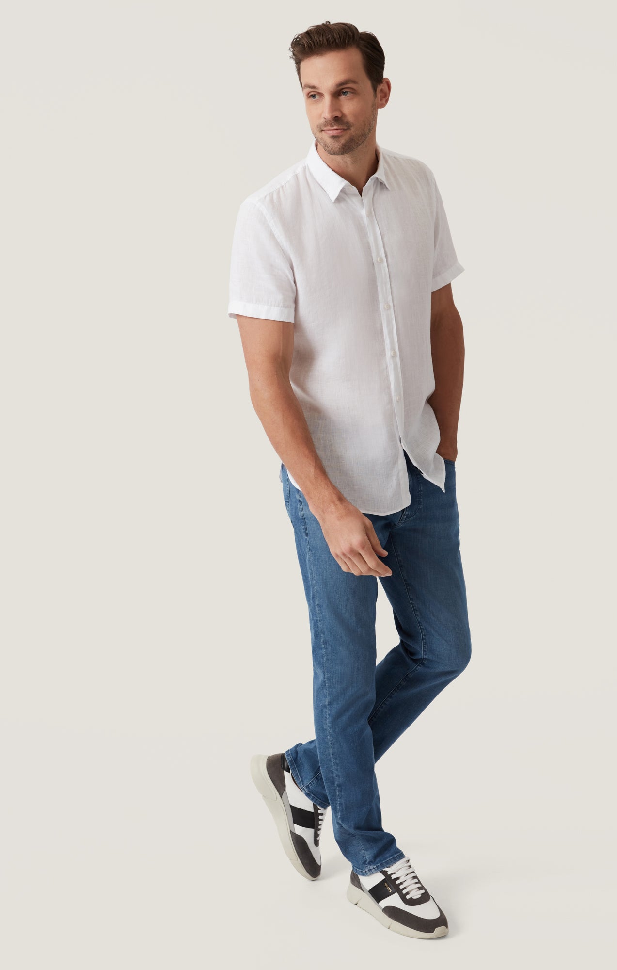 Courage Straight Leg Jeans in Dark Blue Kona