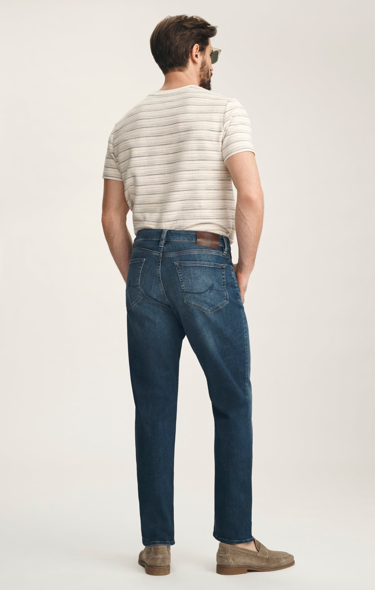 Charisma Relaxed Straight Jeans In Dark Brushed Vintage
