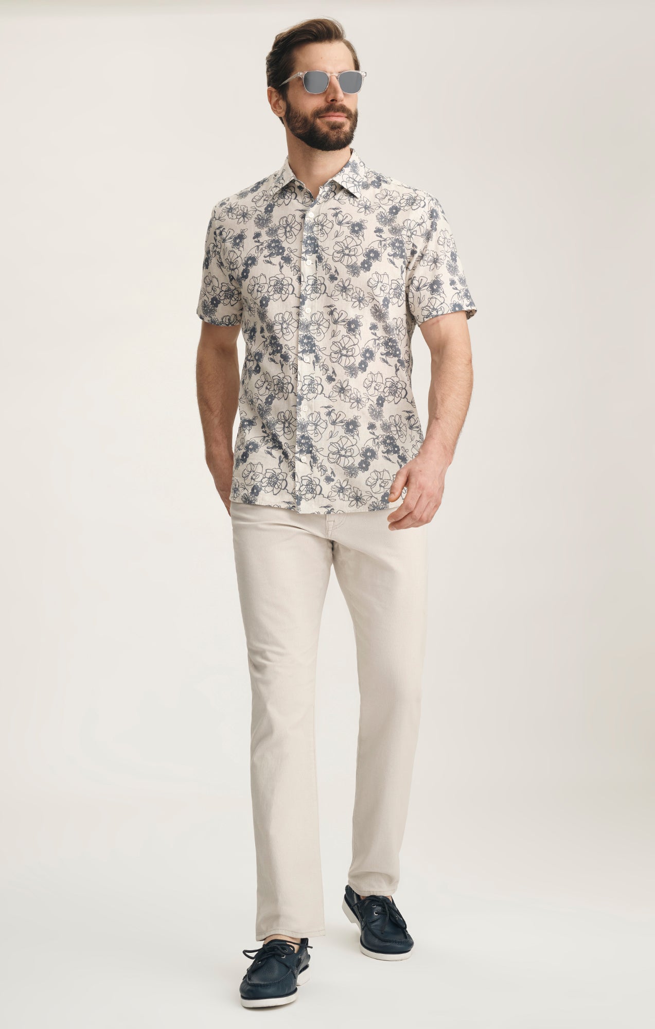 Courage Straight Leg Pants In Oat Honeycomb